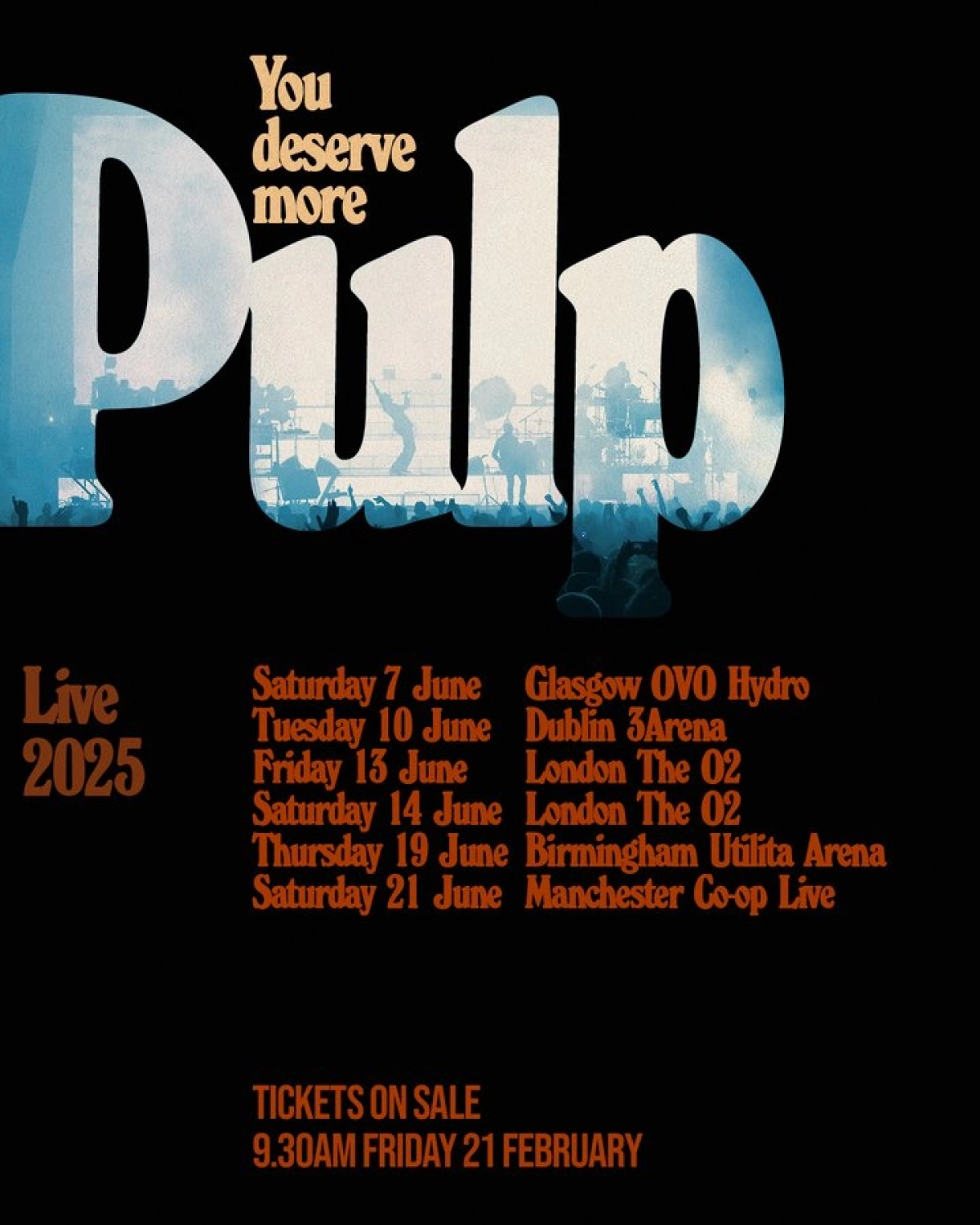 Pulp at The O2 Arena Tickets