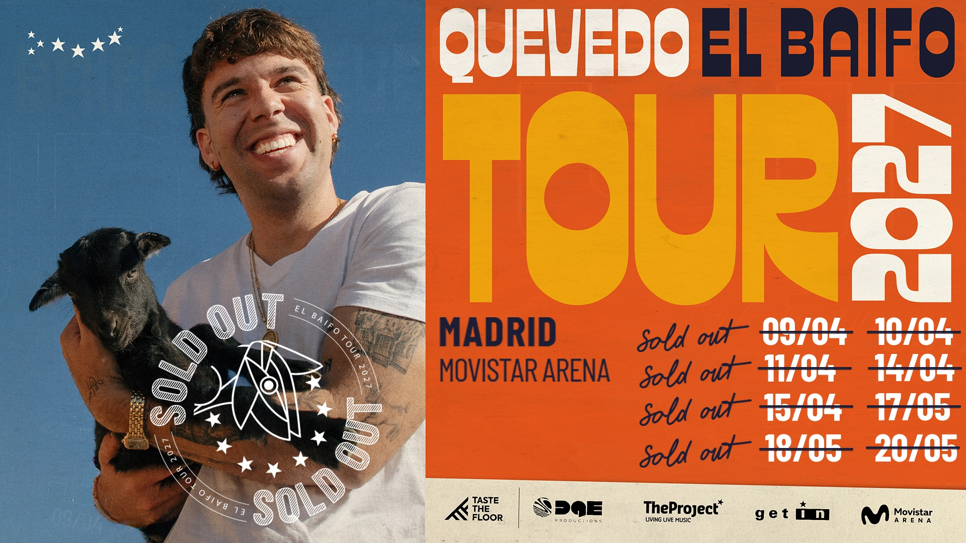 Billets Quevedo (Movistar Arena Madrid - Madrid)