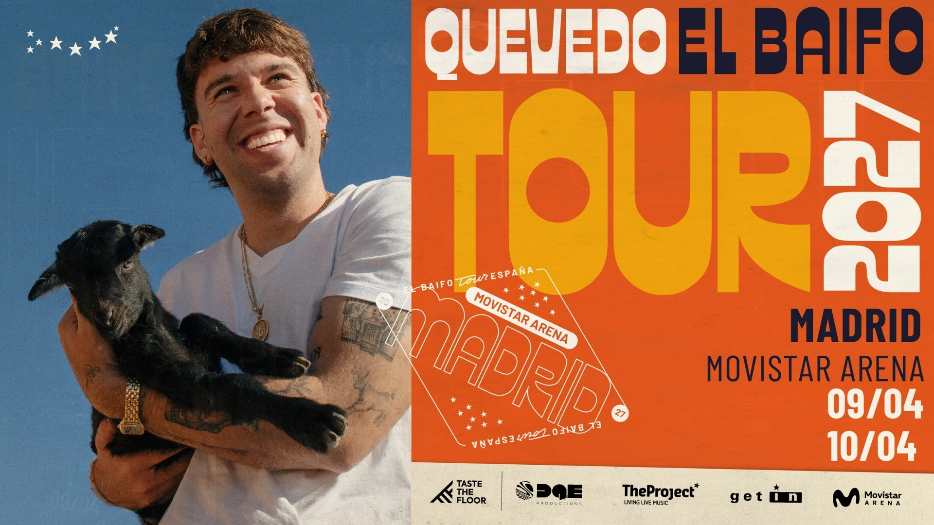 Quevedo en Movistar Arena Madrid Tickets