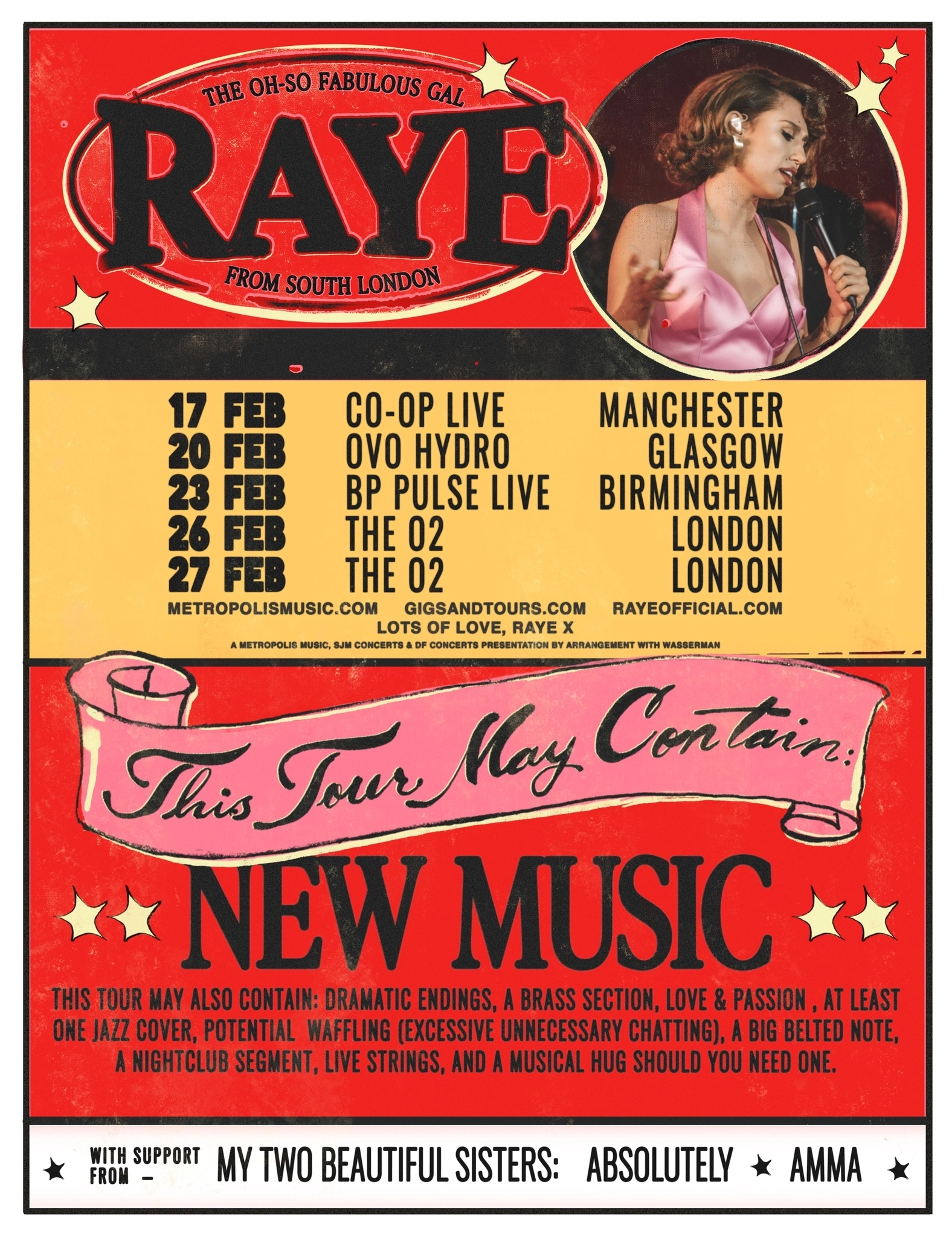 Billets Raye - This Tour May Contain New Music (O2 Arena - Londres)