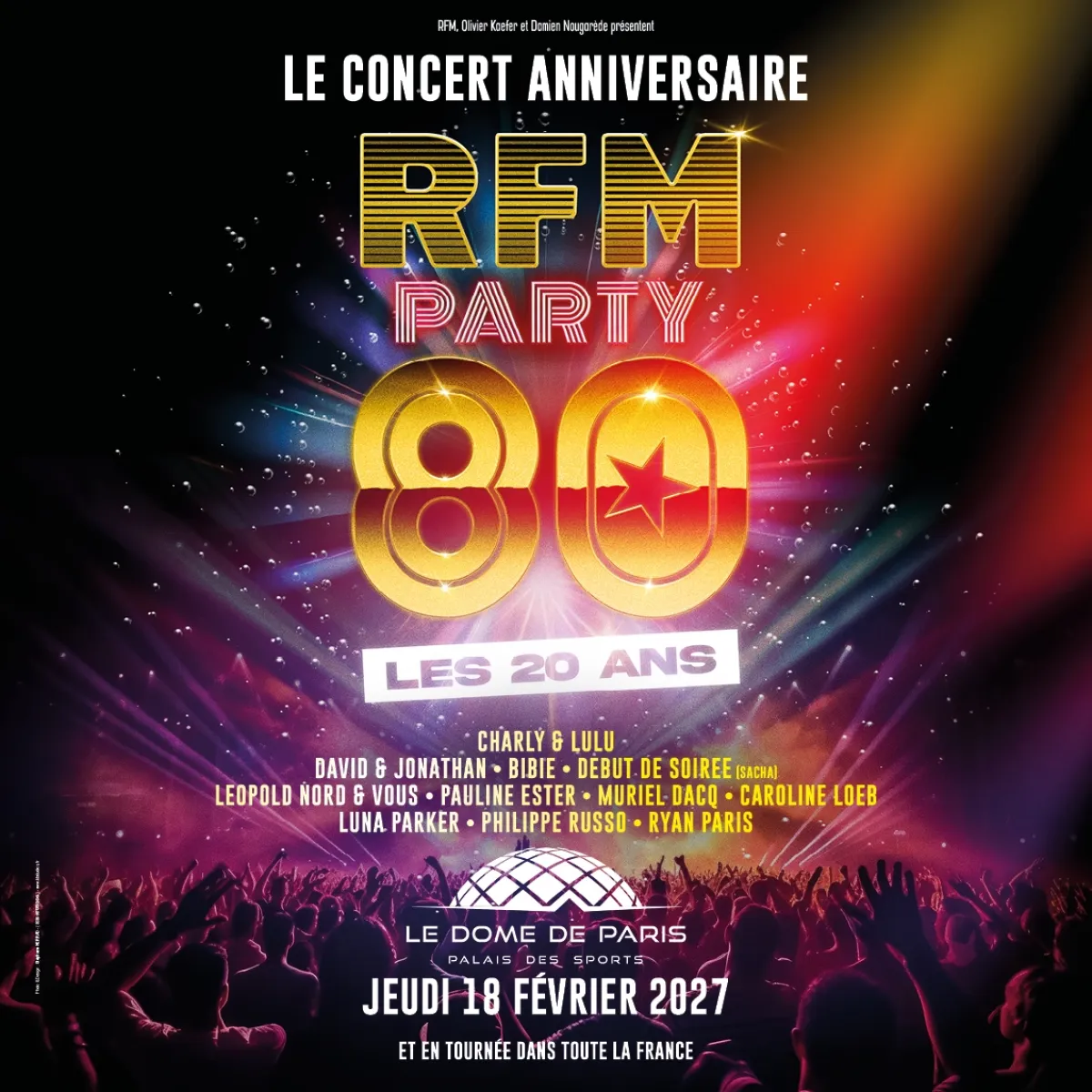 Billets RFM Party 80 (Palais des Sports - Dome de Paris - Paris)