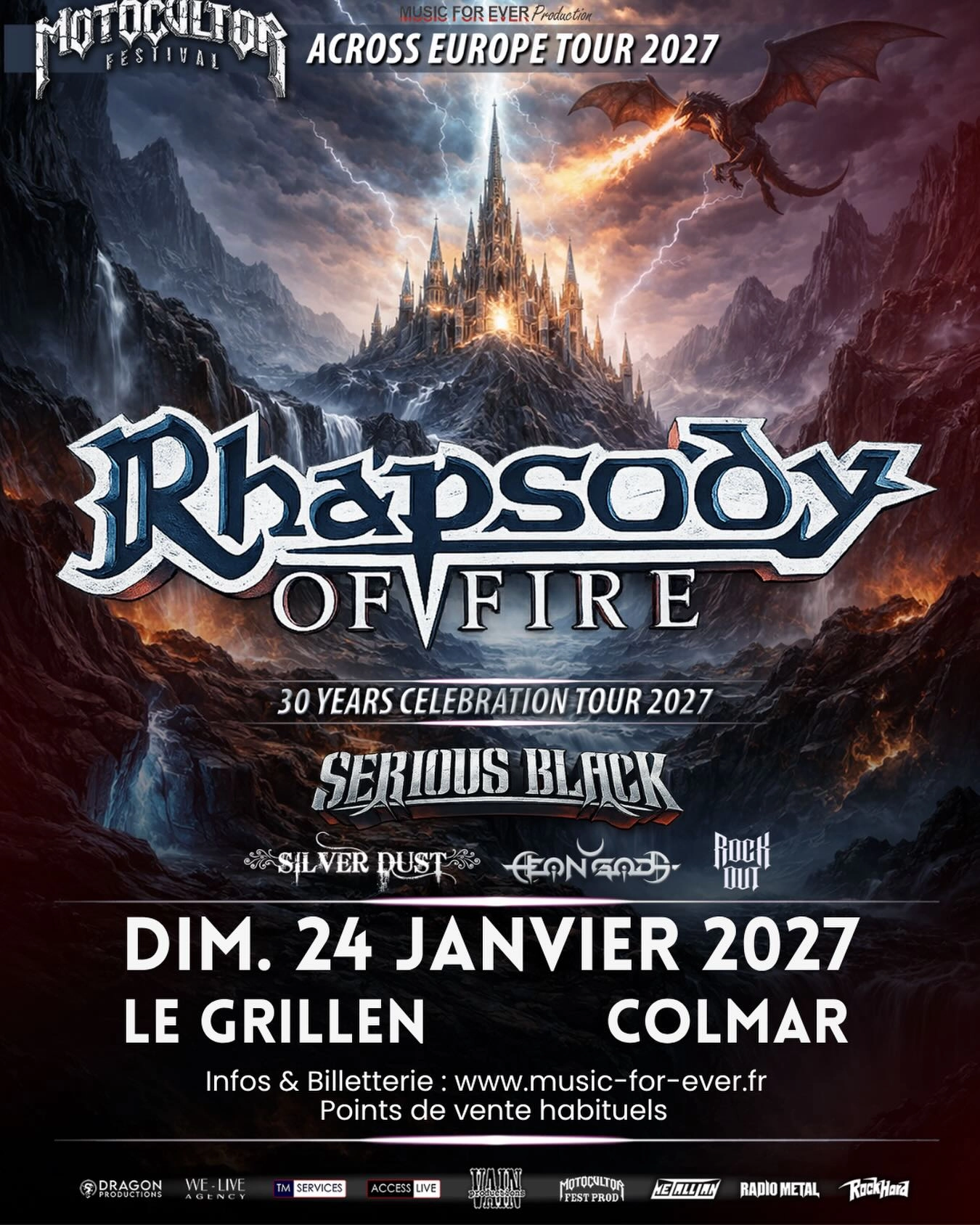 Rhapsody Of Fire en Le Grillen Tickets
