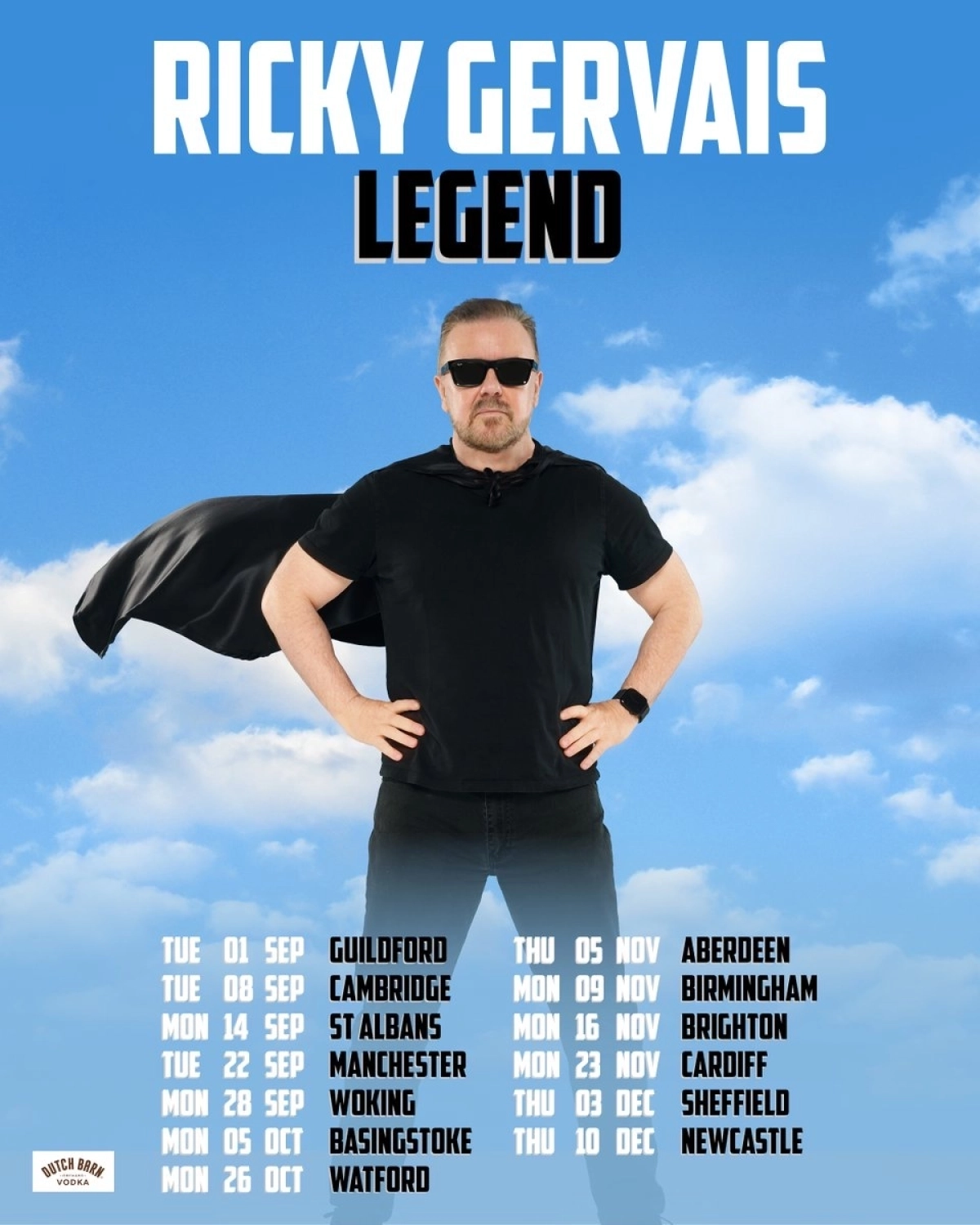 Ricky Gervais at Cambridge Corn Exchange Tickets