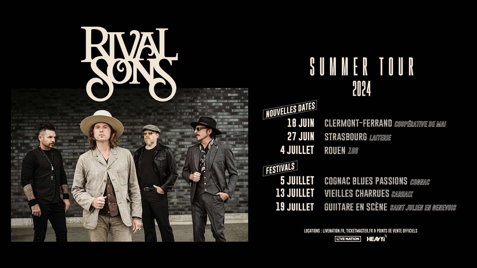 Rival Sons at Den Atelier Tickets
