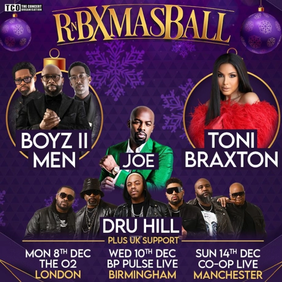 Billets Rnb Xmas Ball with Boyz II Men  - Toni Braxton - Joe - Dru Hill (bp pulse LIVE - Birmingham)