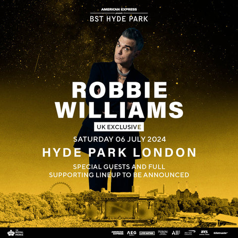 Billets Robbie Williams (Hyde Park - Londres)