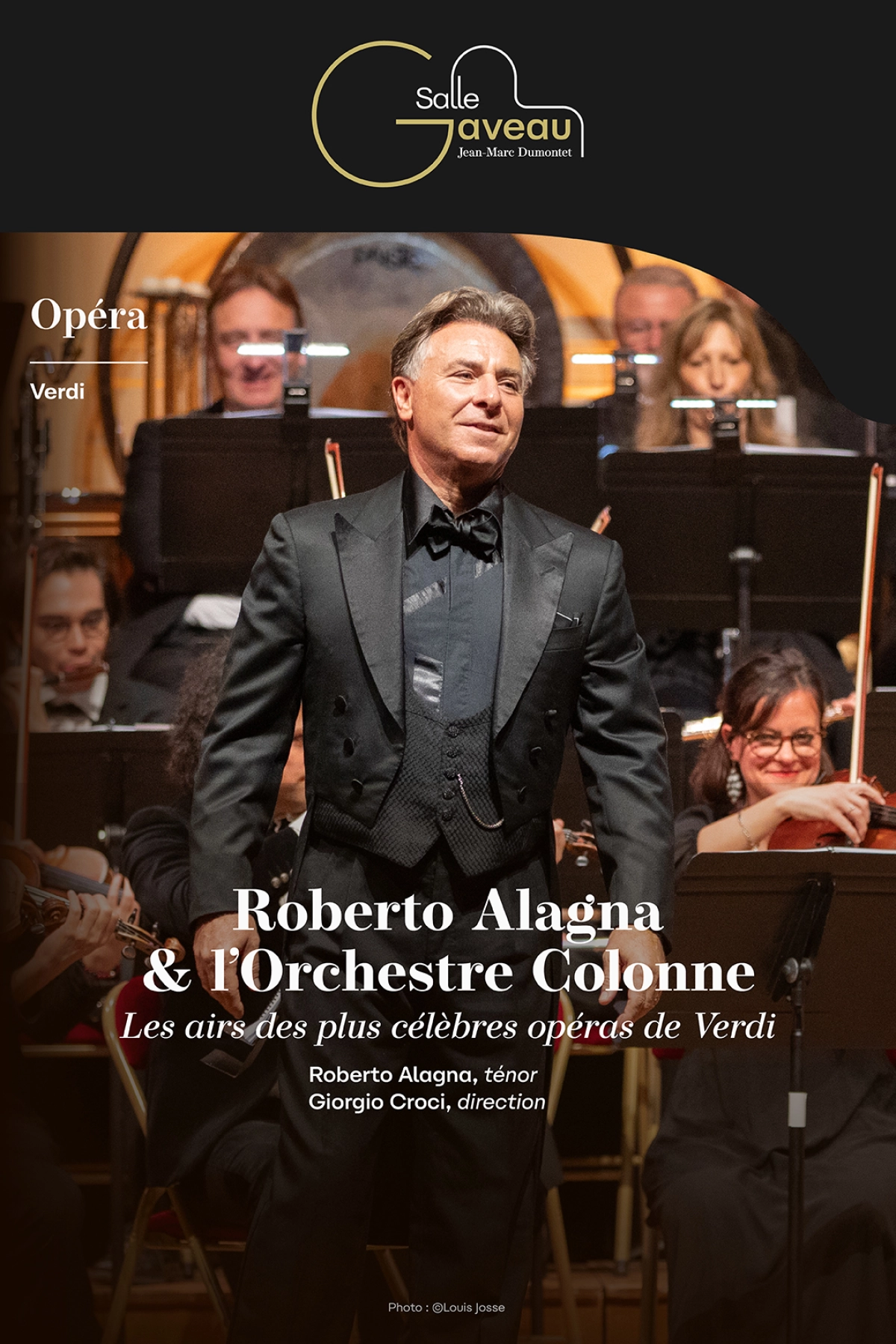 Billets Roberto Alagna (Salle Gaveau - Paris)