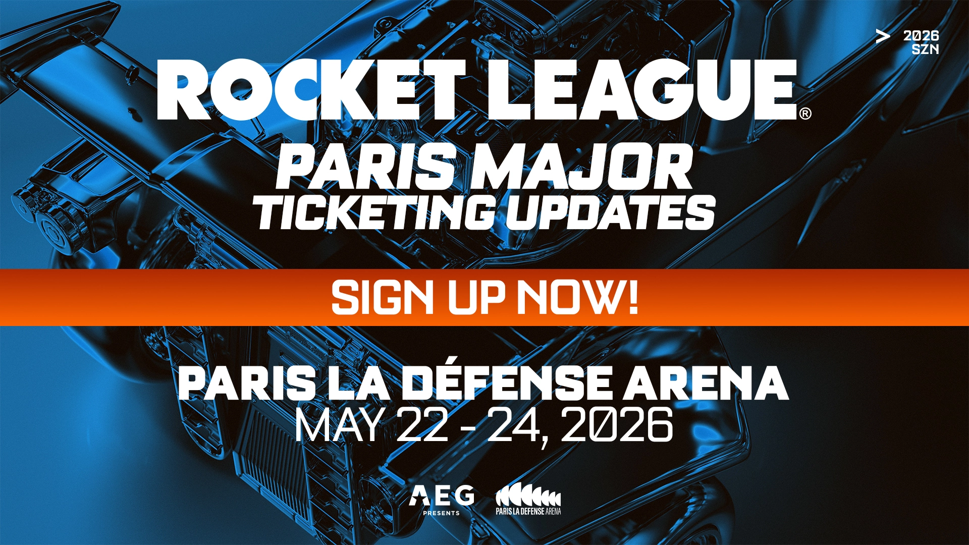 Billets Rocket League Championship Series 2 (Paris La Defense Arena - Paris)