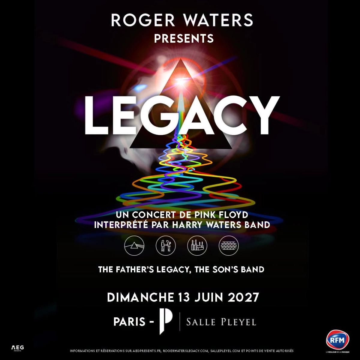 Billets Roger Waters (Salle Pleyel - Paris)