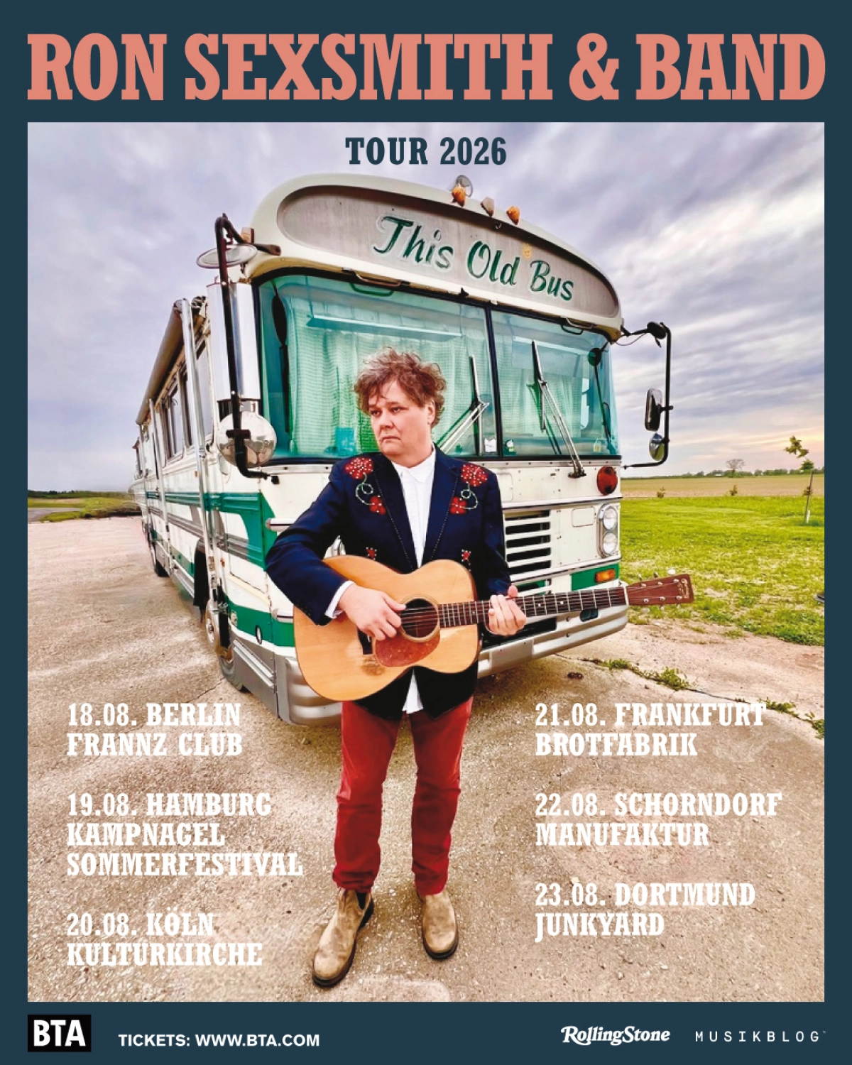 Ron Sexsmith en Kulturkirche Köln Tickets