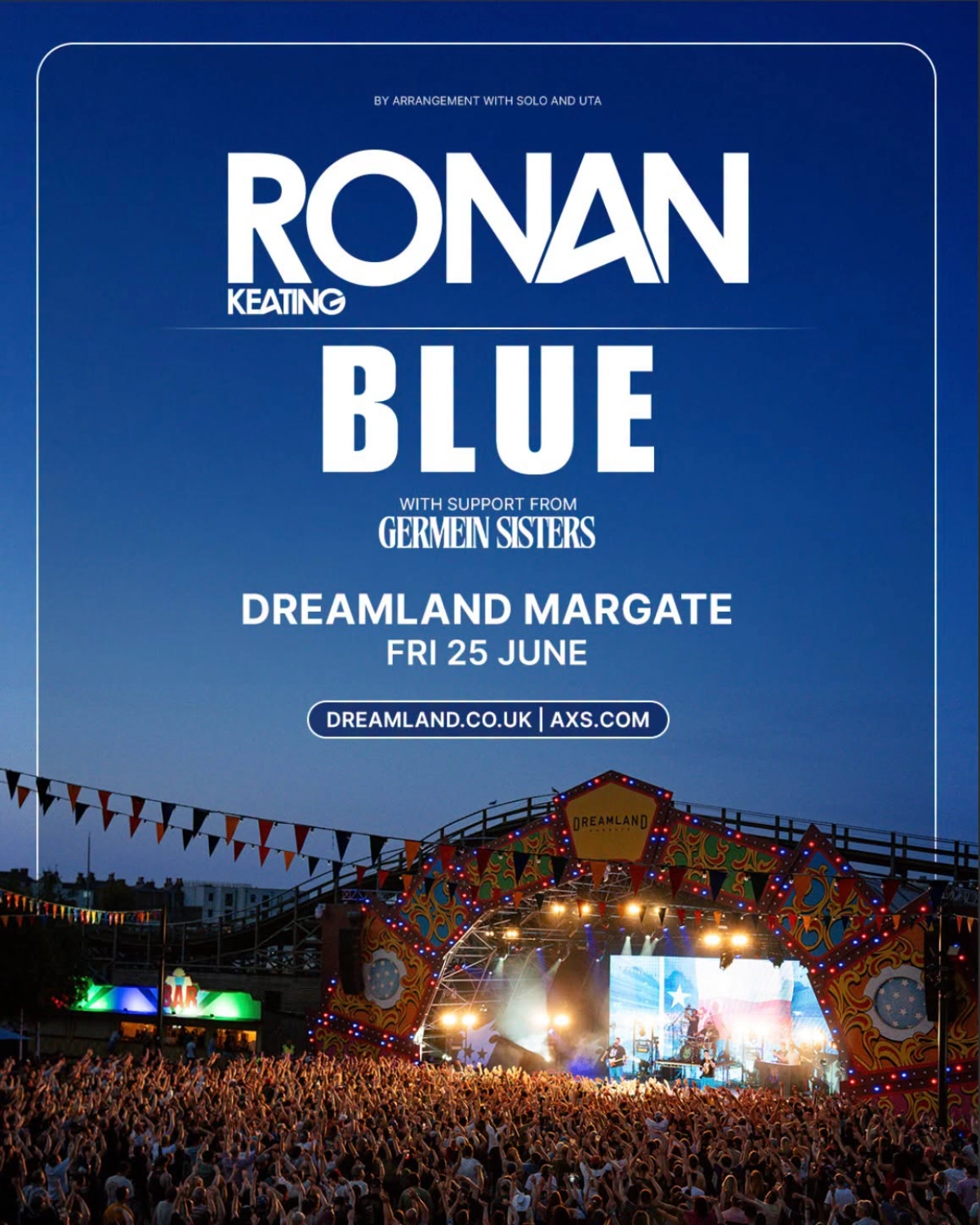 Ronan Keating - Blue at Dreamland Margate Tickets