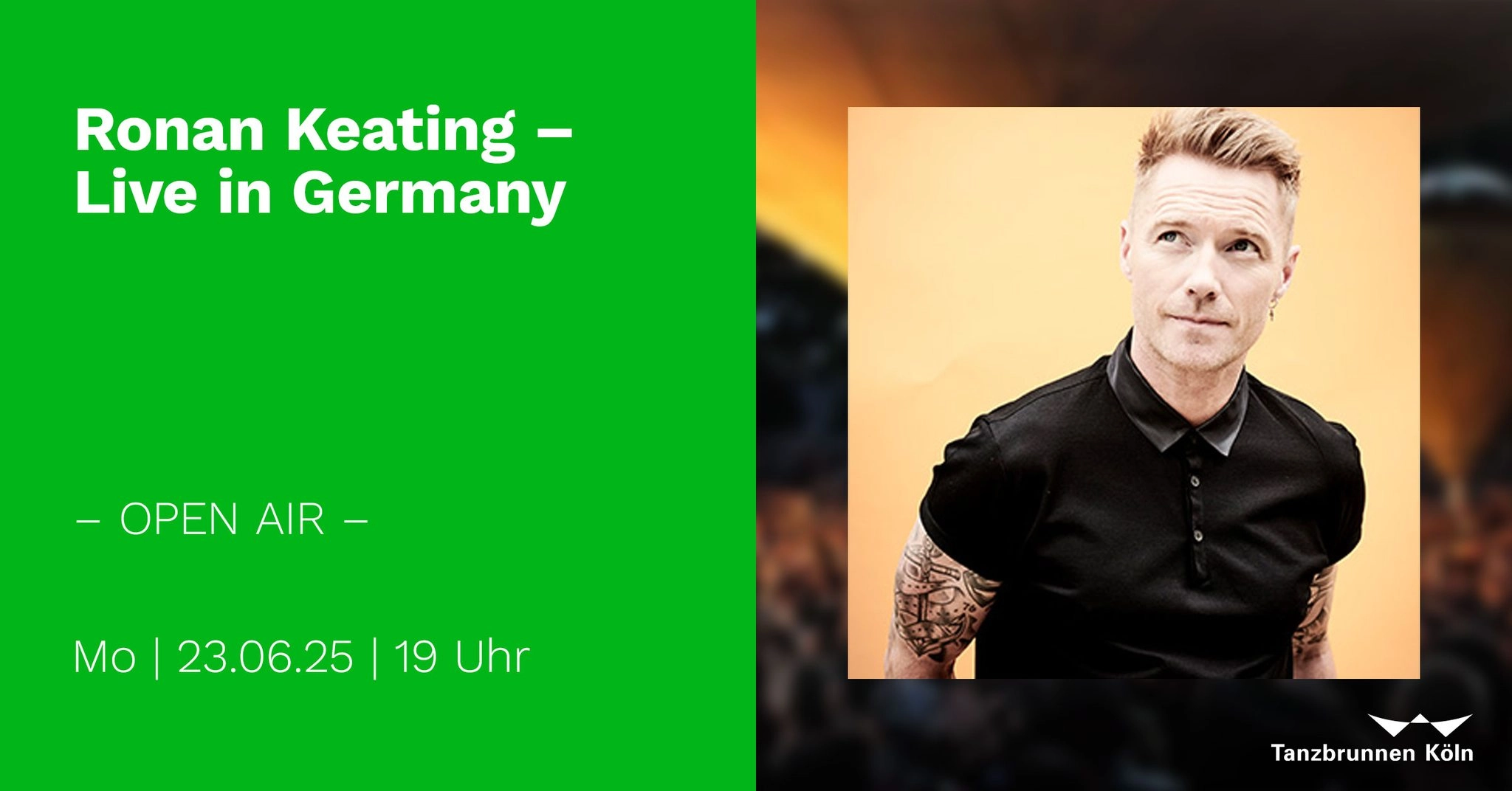 Ronan Keating at Tanzbrunnen Köln Tickets
