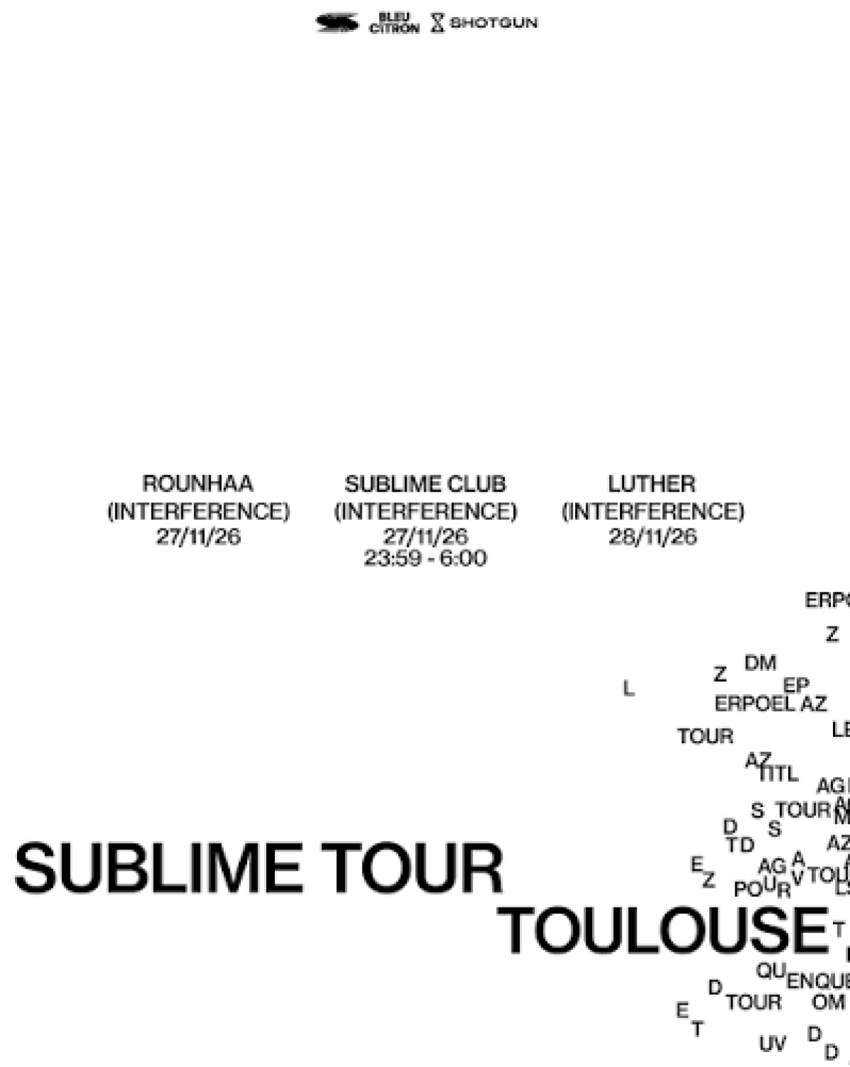 Billets Rounhaa (Interference - Toulouse)