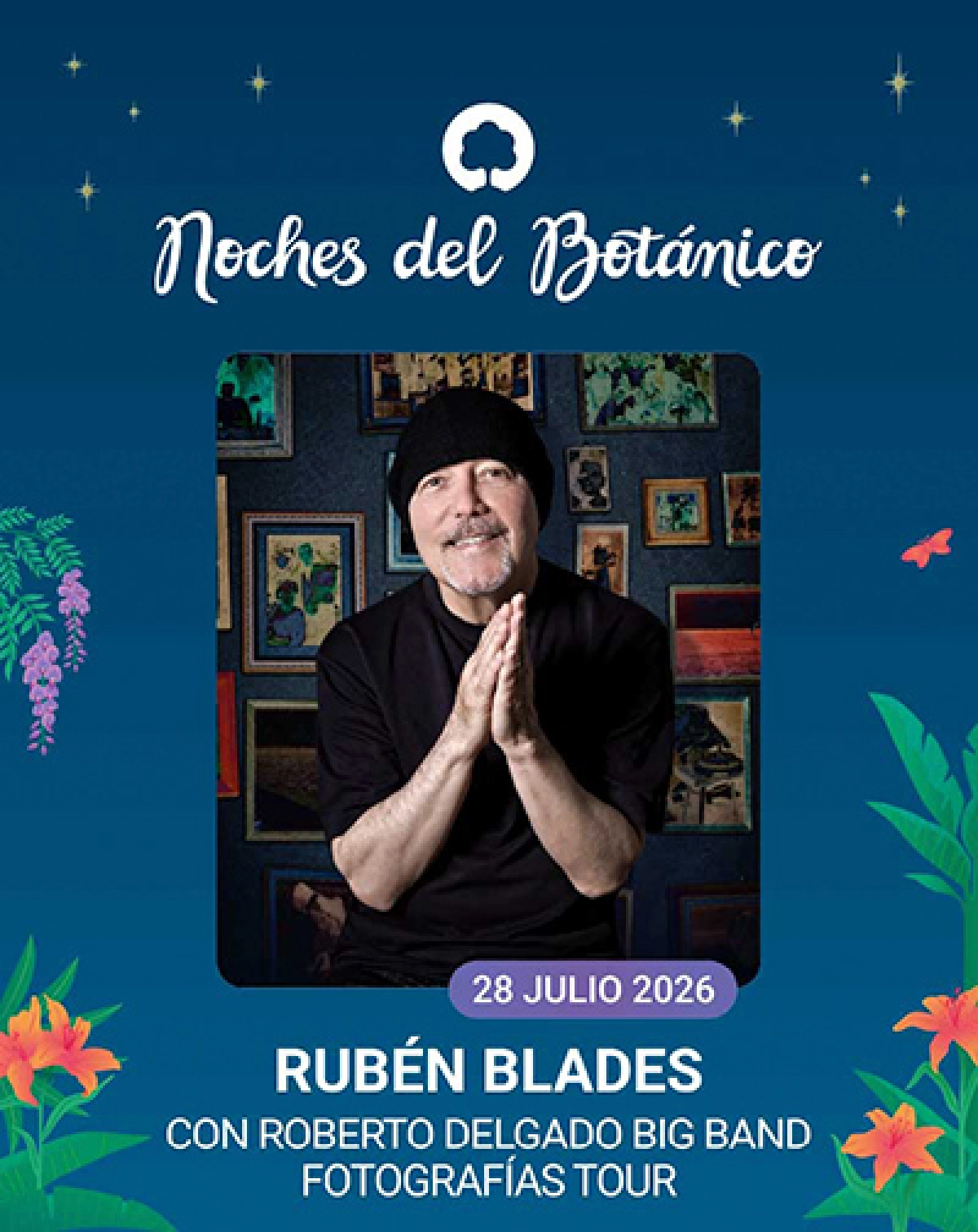 Ruben Blades en Real Jardin Botanico Tickets