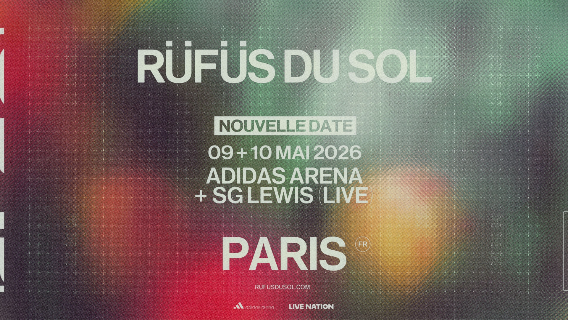 Billets Rufus Du Sol (Adidas Arena - Paris)