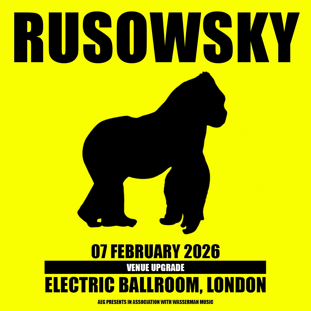 Rusowsky en Electric Ballroom Tickets