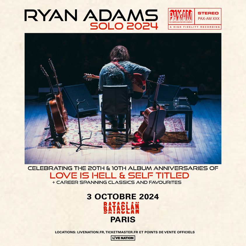 Billets Ryan Adams (Bataclan - Paris)