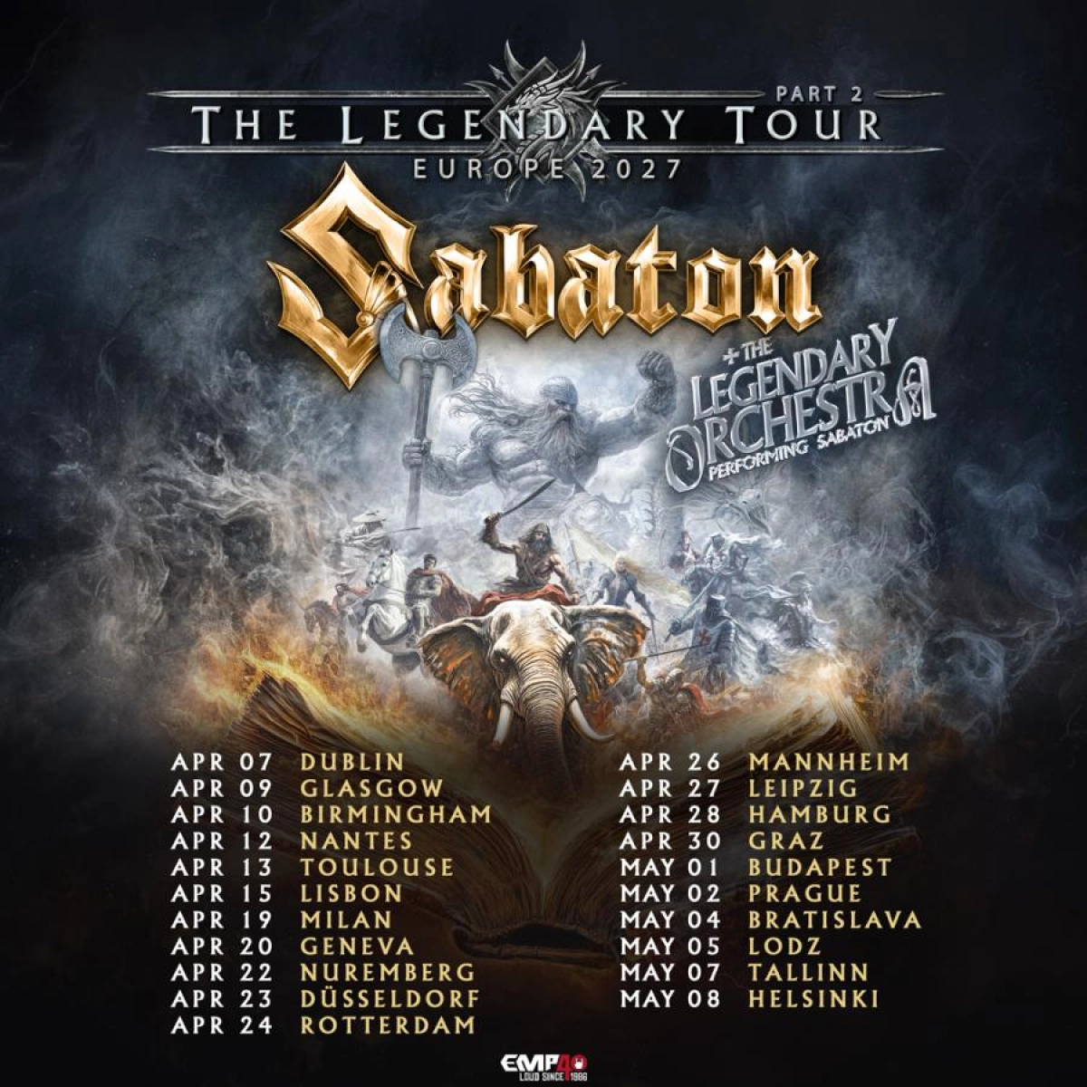 Billets Sabaton (SAP Arena - Mannheim)