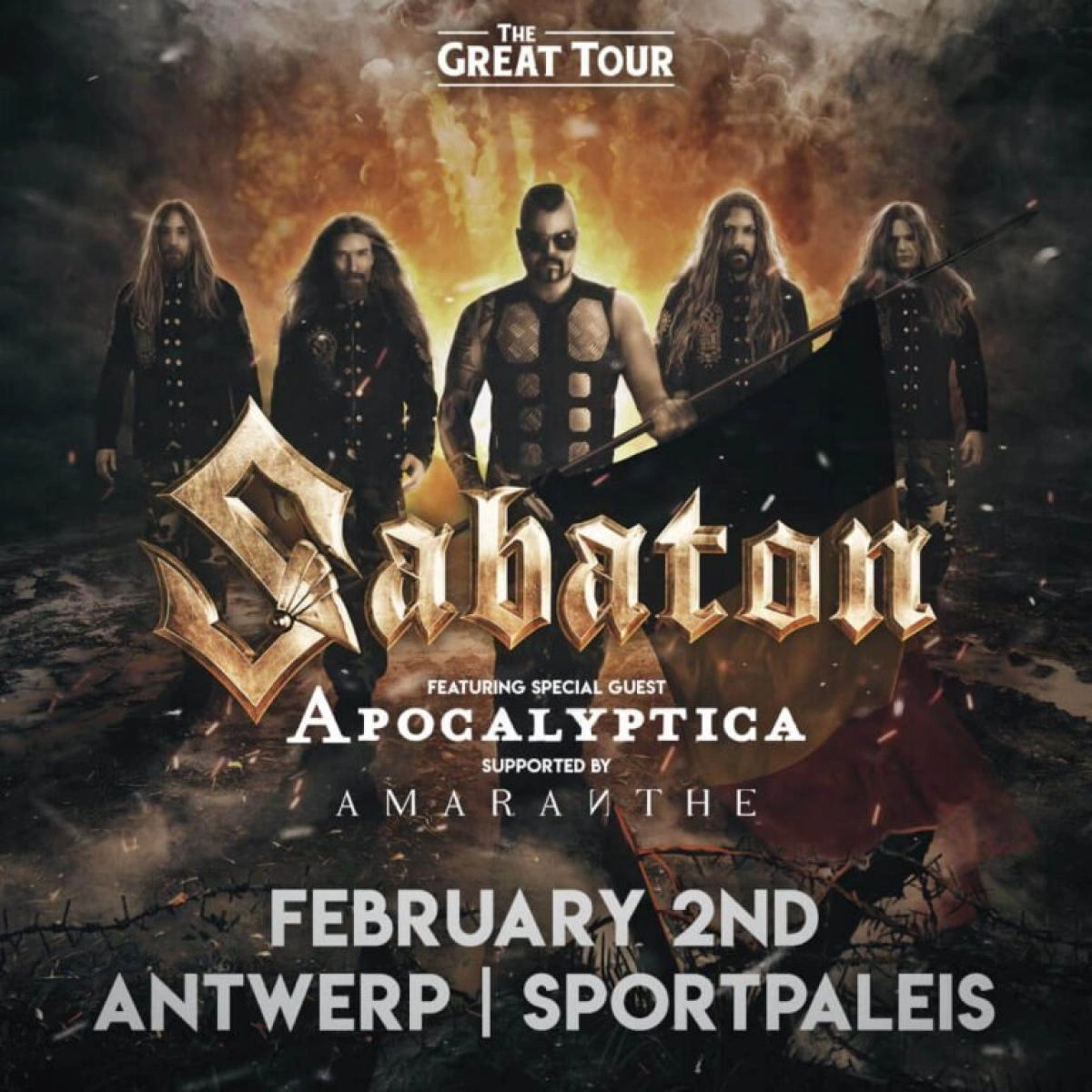 Billets Sabaton (Sportpaleis Antwerpen - Anvers)