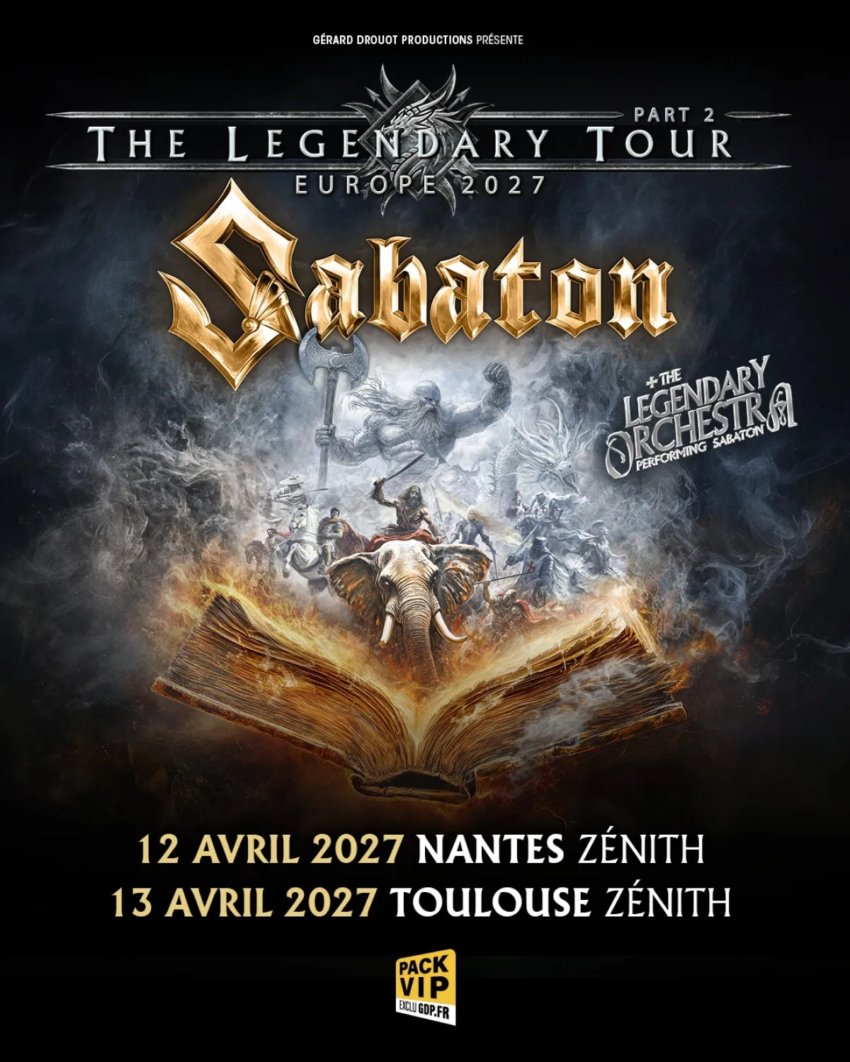 Sabaton at Zenith Nantes Tickets
