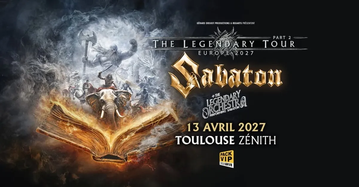 Sabaton at Zenith Toulouse Tickets