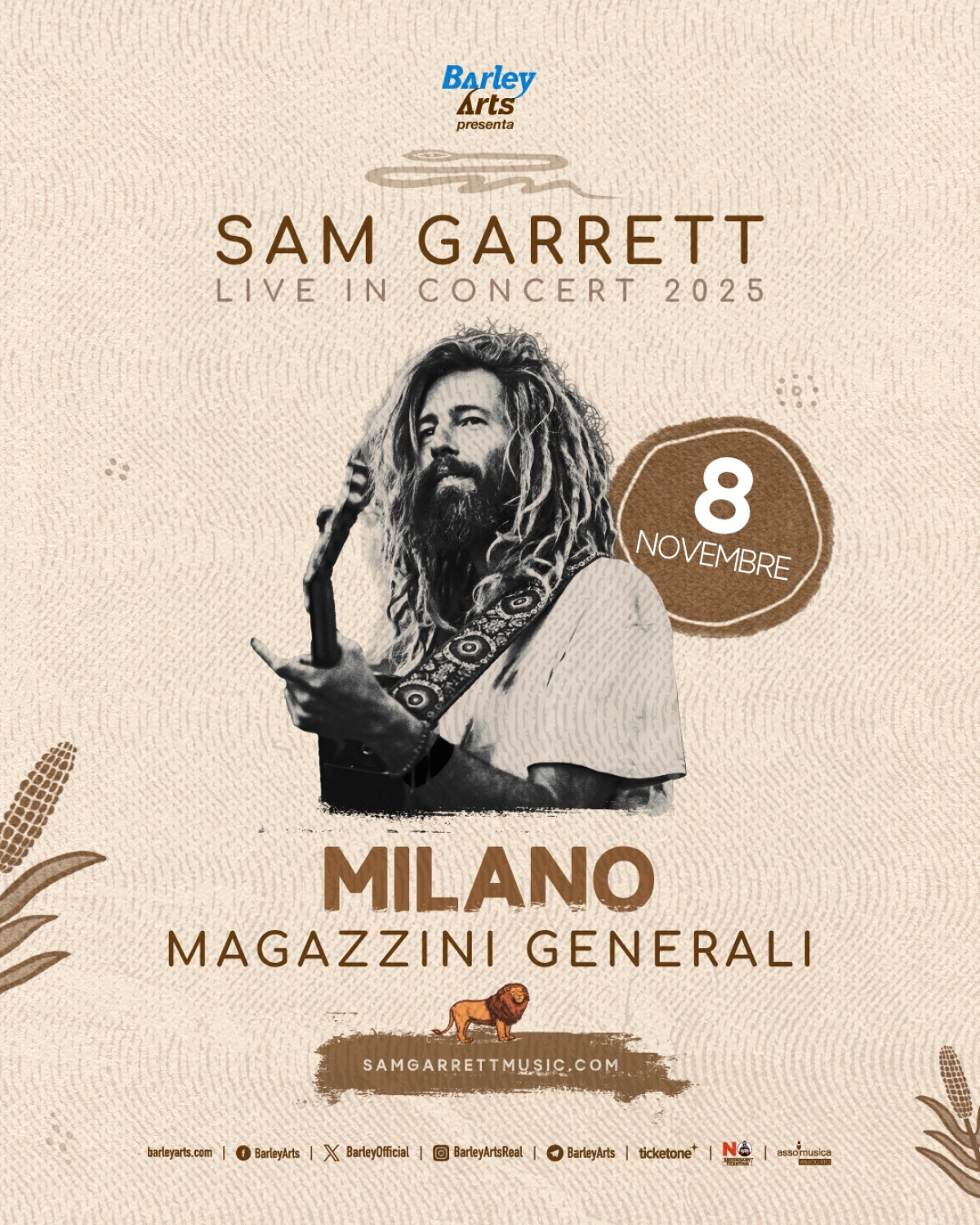 Billets Sam Garrett (Magazzini Generali - Milan)