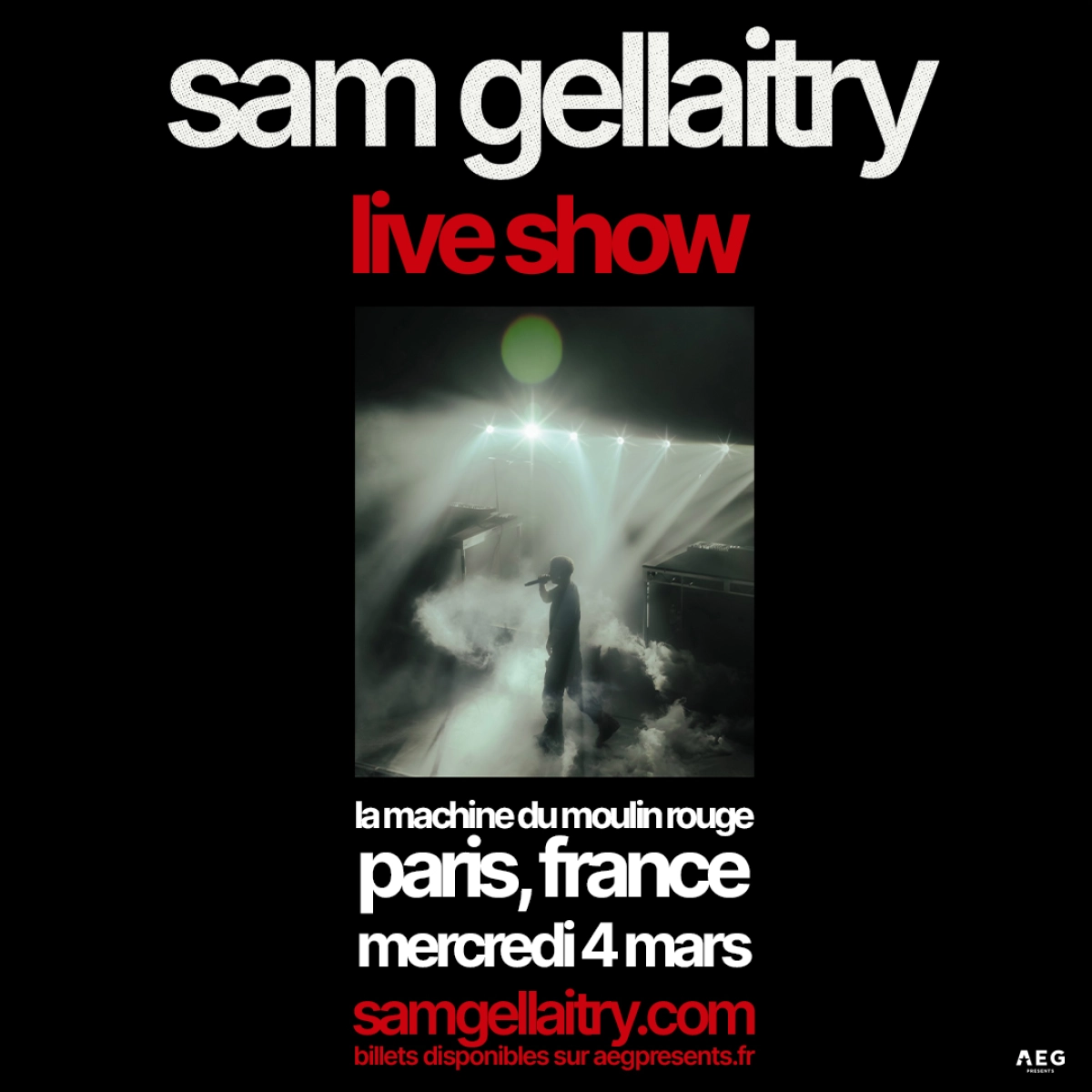 Sam Gellaitry en La Machine du Moulin Rouge Tickets