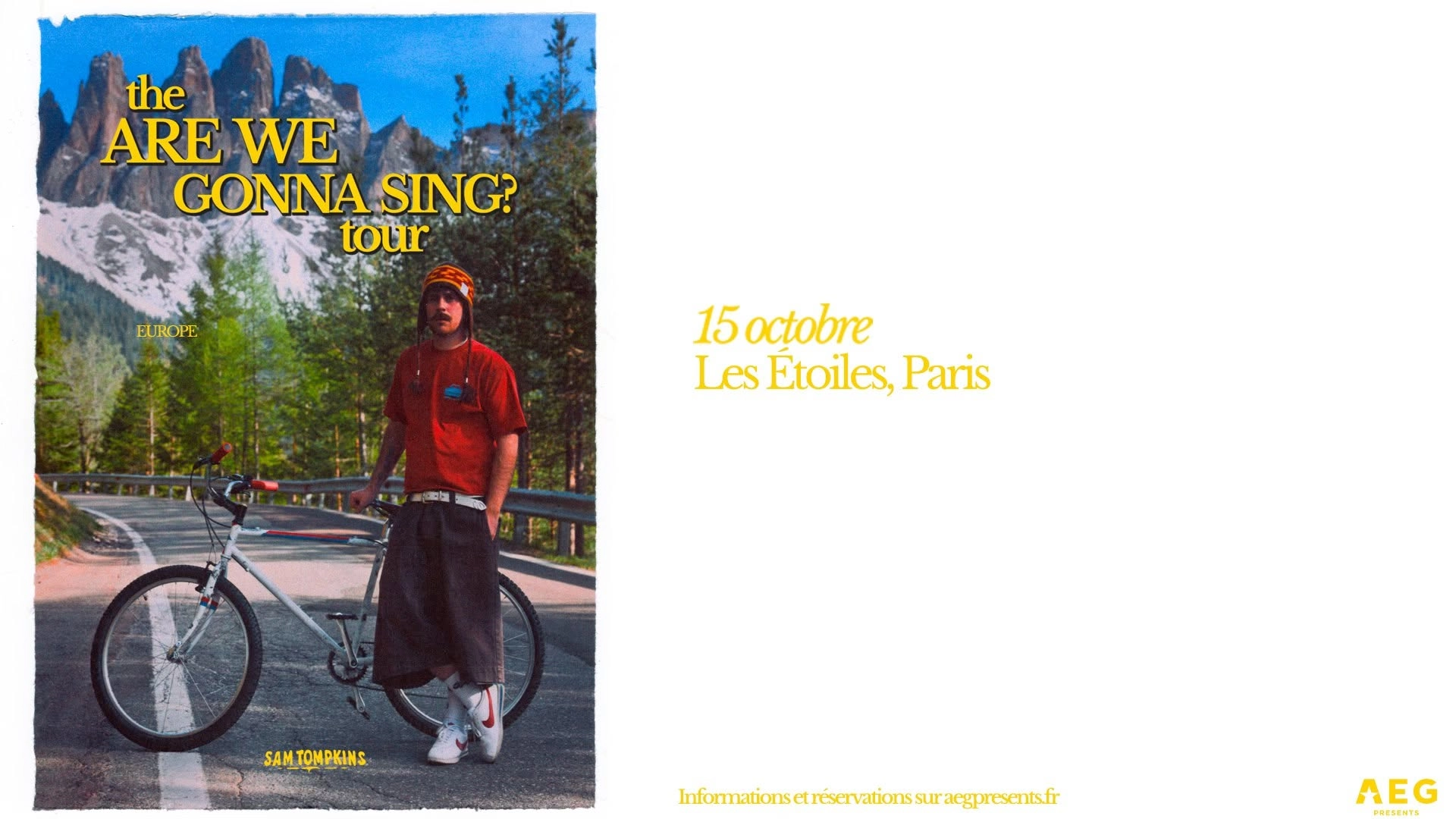Sam Tompkins al Les Etoiles Tickets