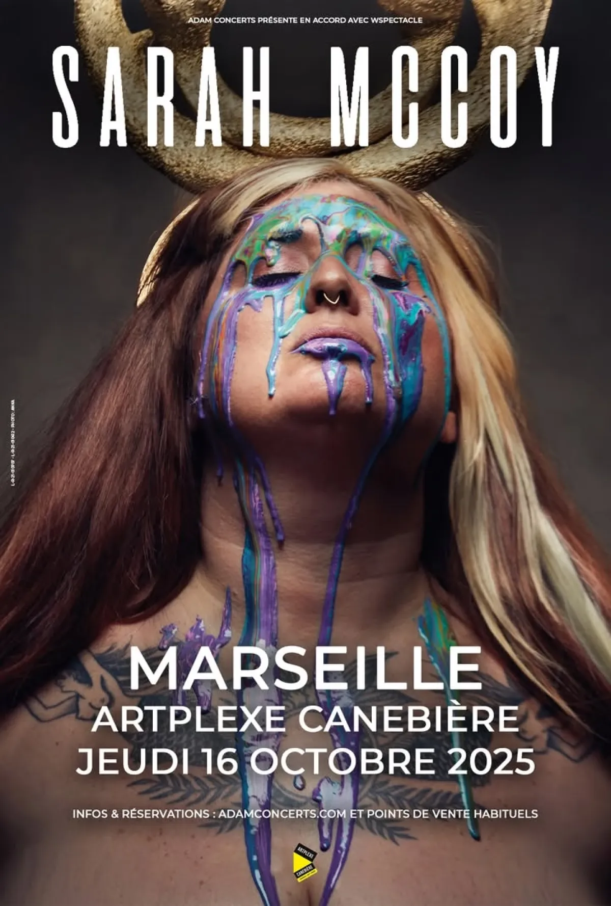 Billets Sarah McCoy (Artplexe Canebiere - Marseille)