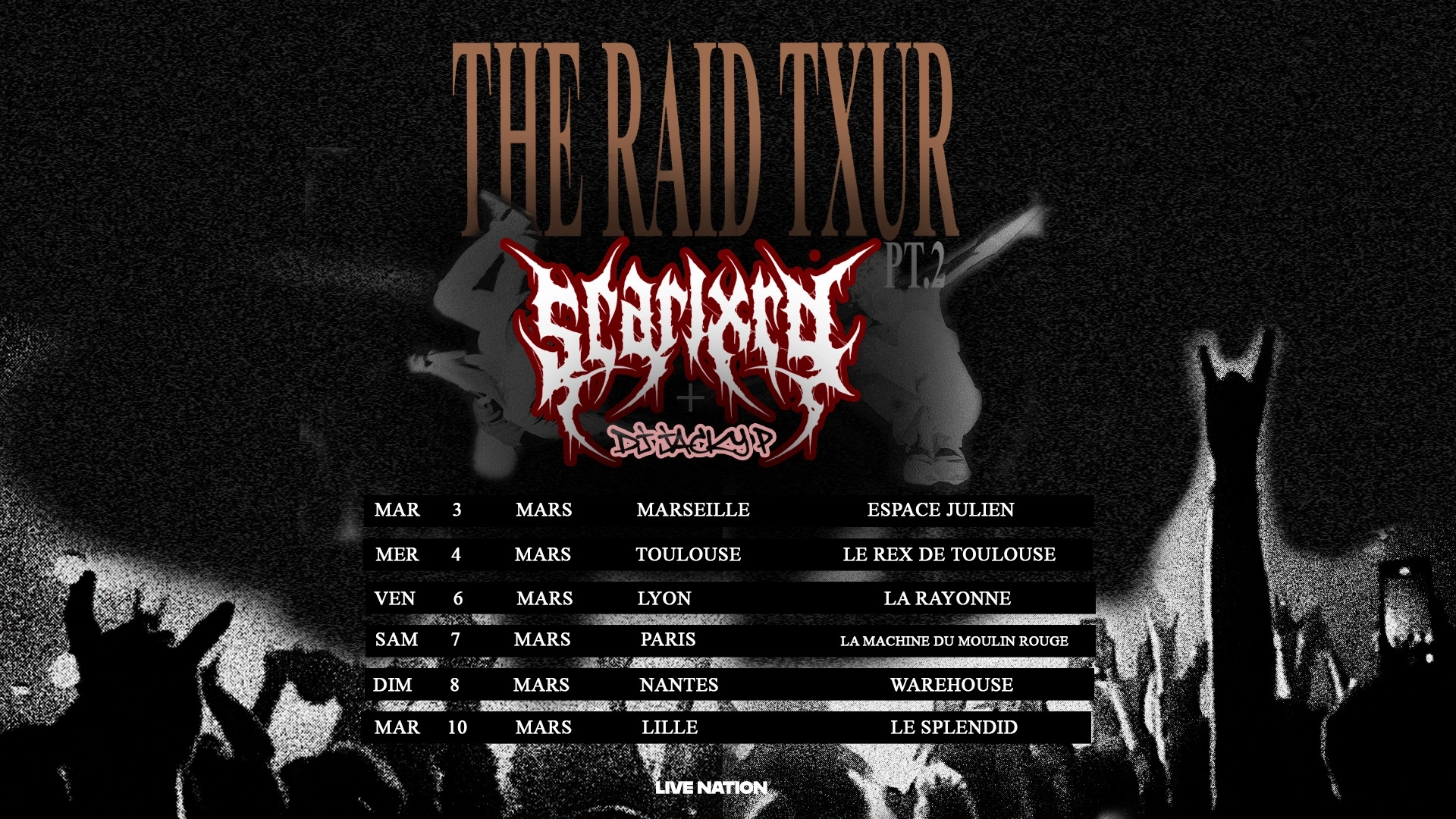 Billets Scarlxrd (Espace Julien - Marseille)