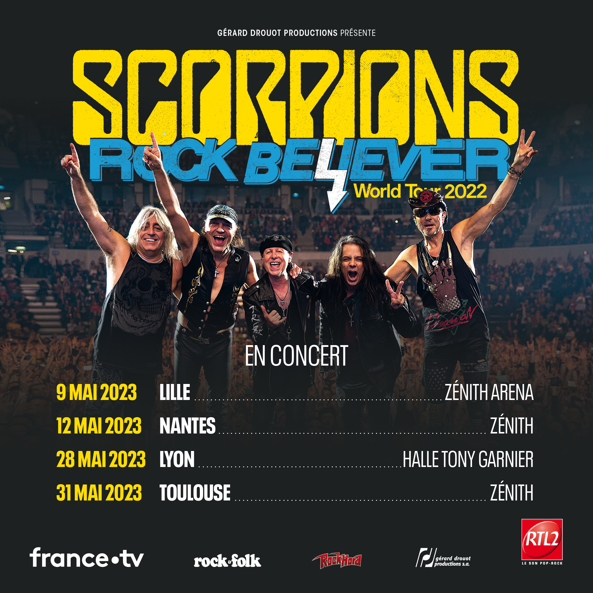 Billets Scorpions (Halle Tony Garnier - Lyon)