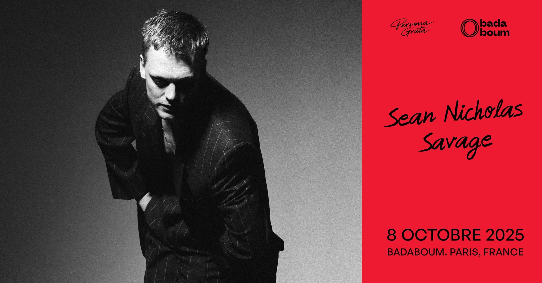 Billets Sean Nicholas Savage (Badaboum - Paris)