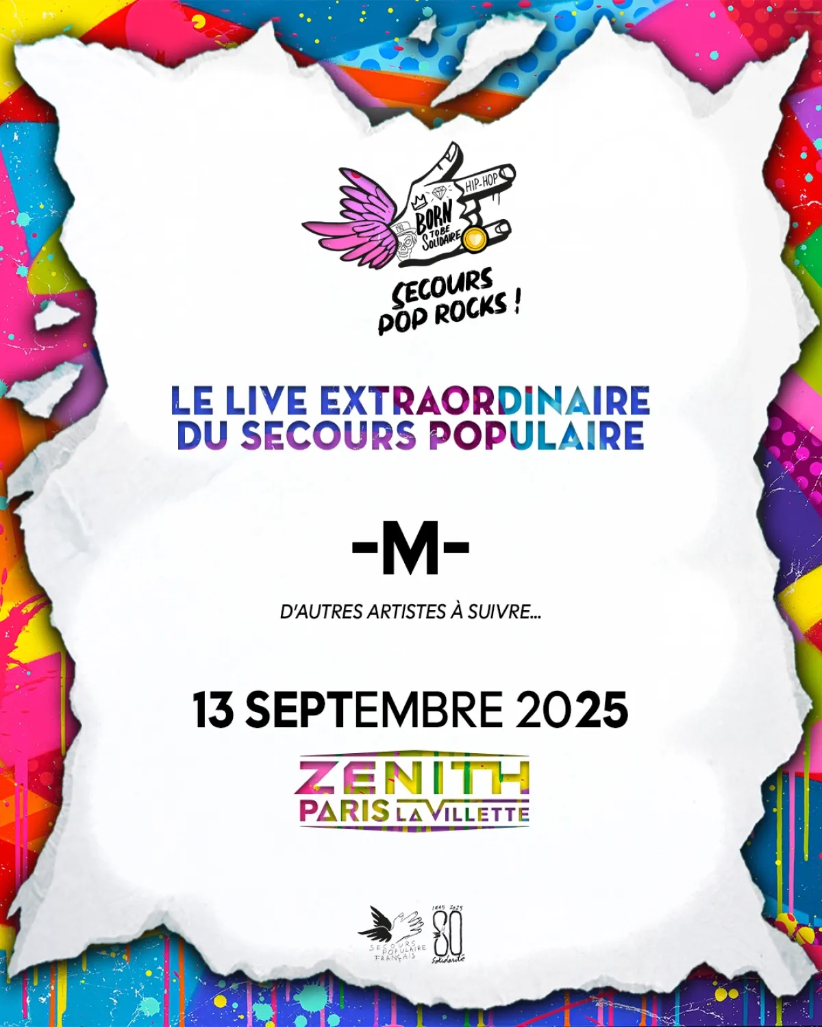 Billets Secours Pop' Rocks (Zenith Paris - Paris)