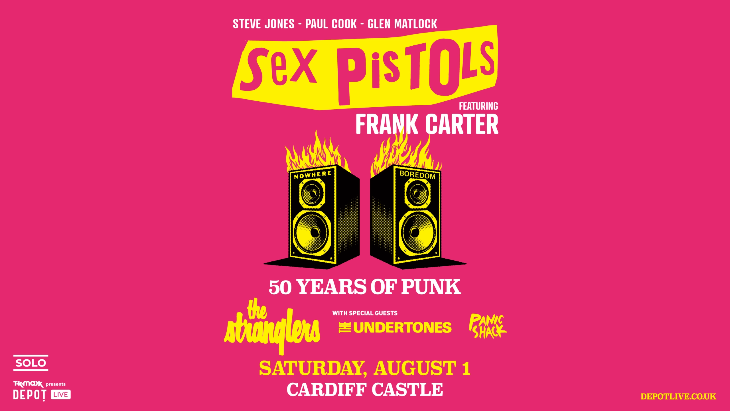 Sex Pistols - Frank Carter en Cardiff Castle Tickets