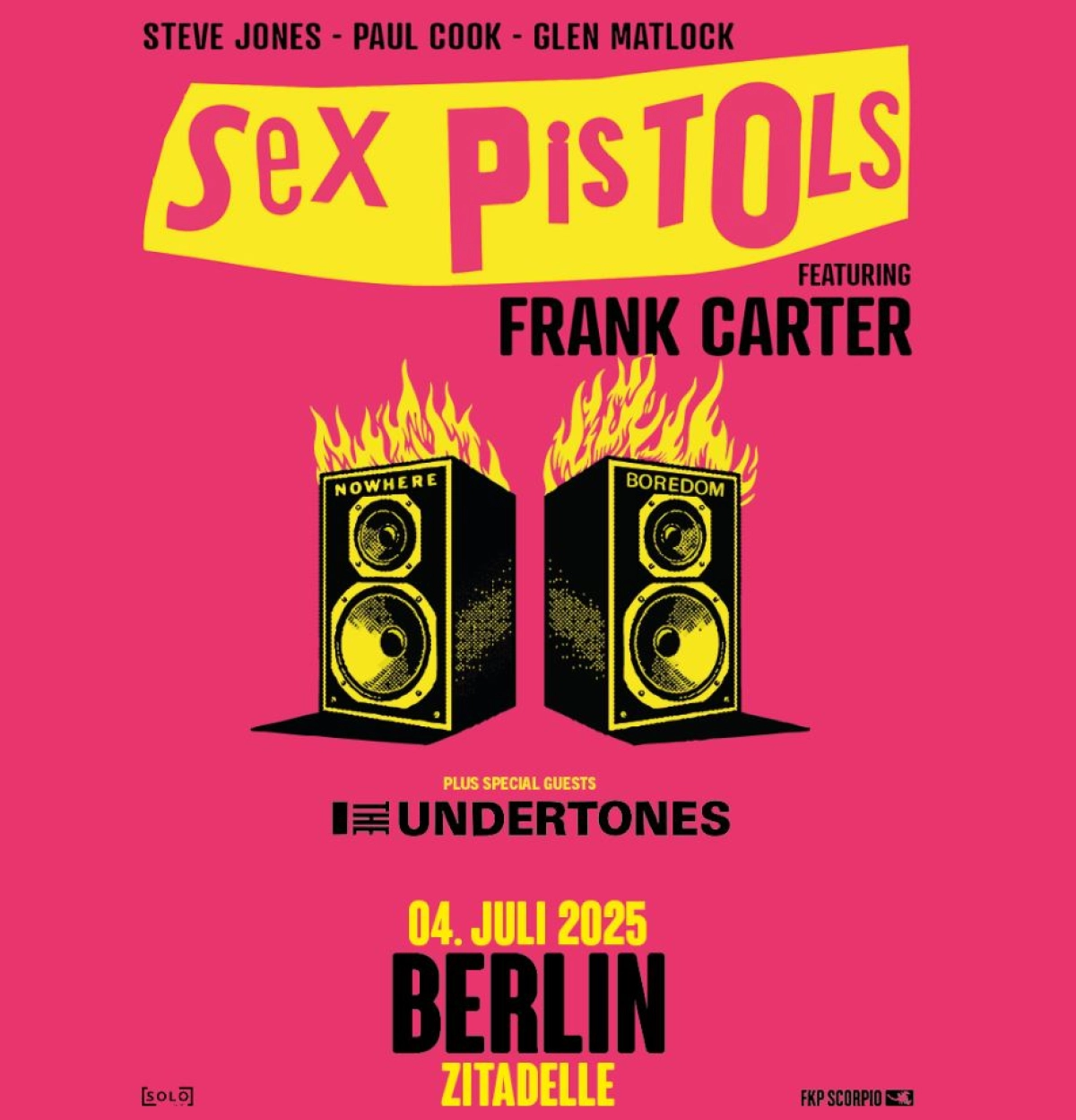 Billets Sex Pistols - Frank Carter (Zitadelle Spandau - Berlin)
