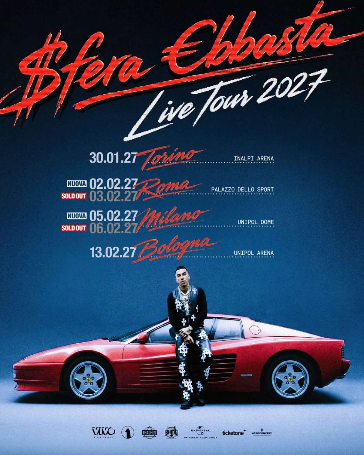 Sfera Ebbasta al Palazzo Dello Sport Roma Tickets