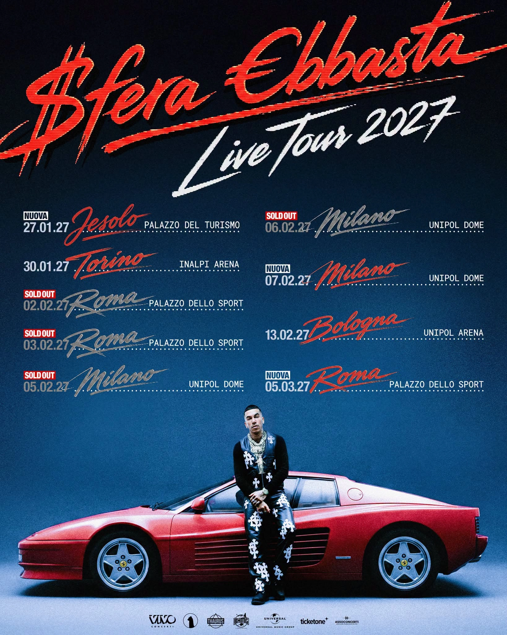 Billets Sfera Ebbasta (Palazzo Dello Sport Roma - Rome)