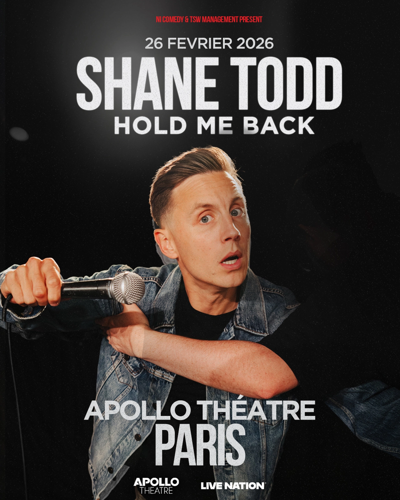 Billets Shane Todd (Apollo Theatre - Paris)