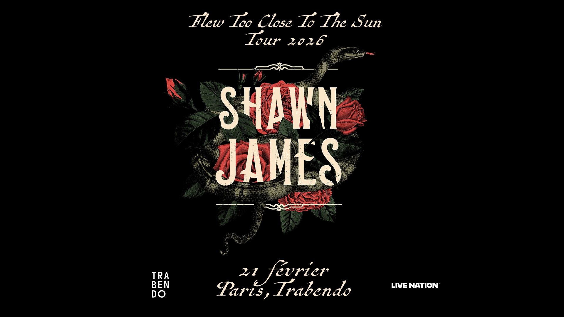 Billets Shawn James (Le Trabendo - Paris)