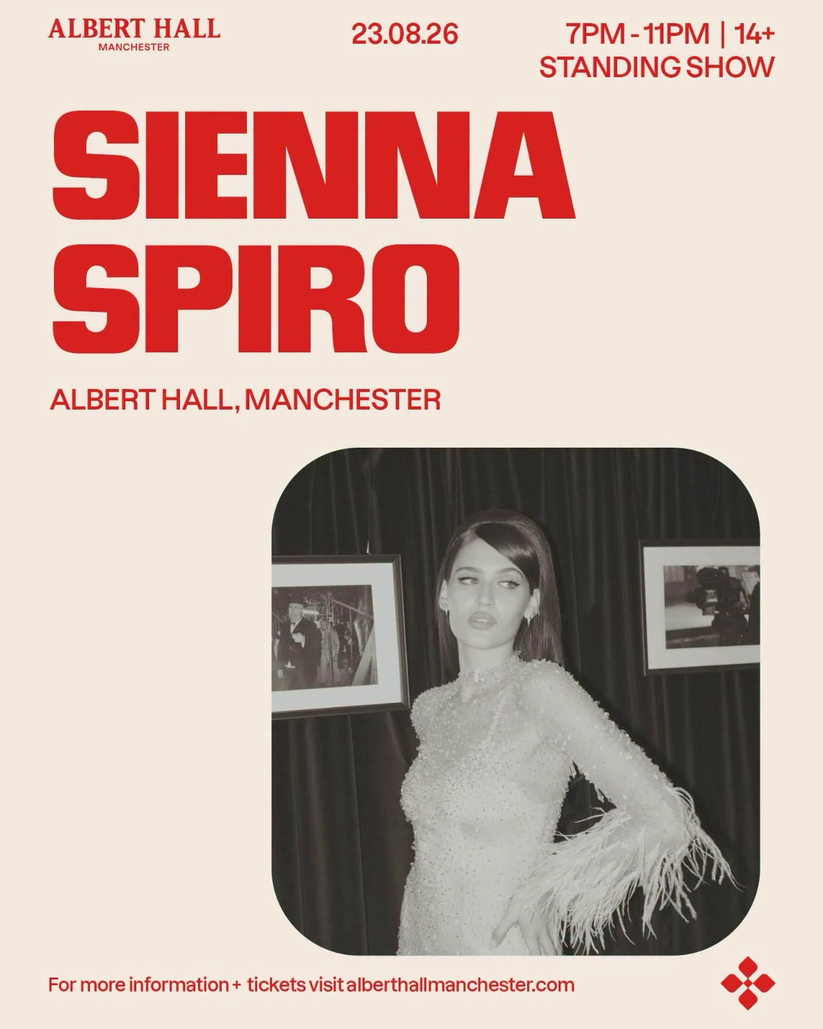 Sienna Spiro at Albert Hall Manchester Tickets