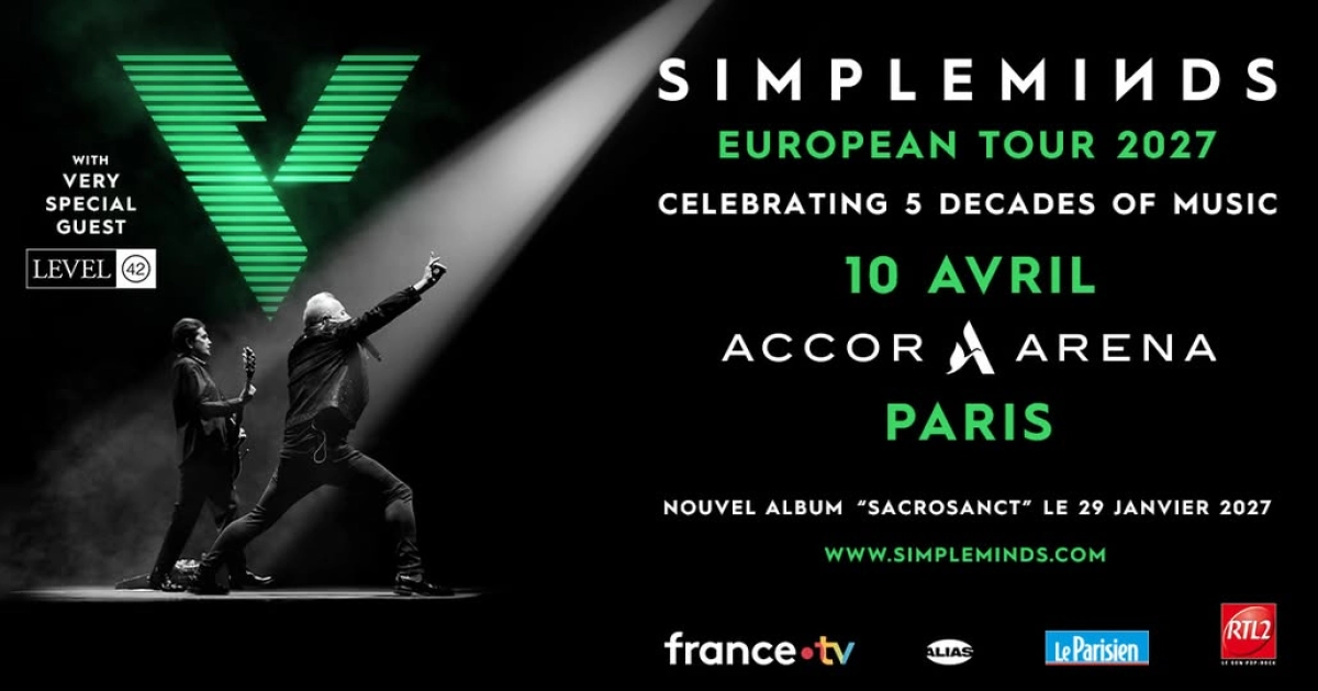 Billets Simple Minds (Accor Arena - Paris)