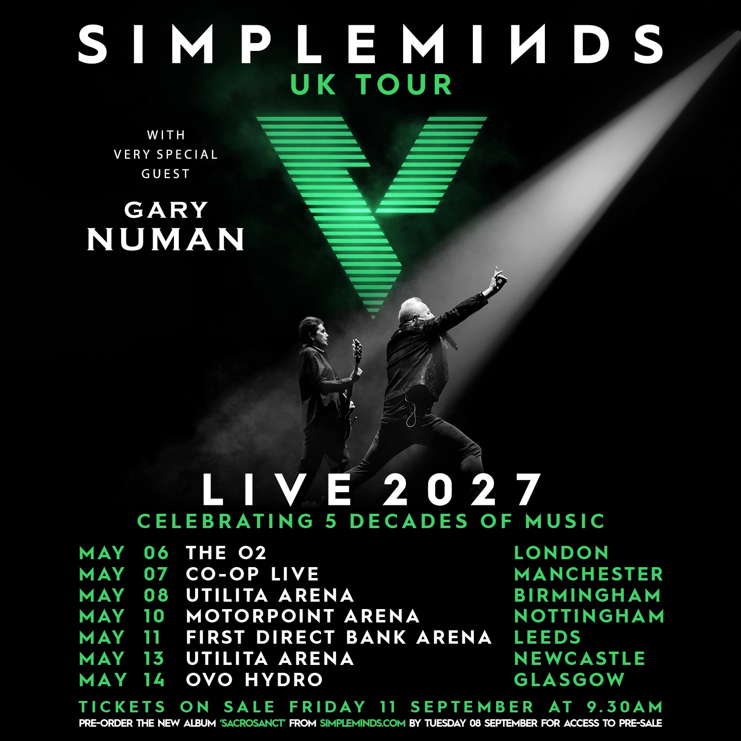 Billets Simple Minds (Co-op Live - Manchester)