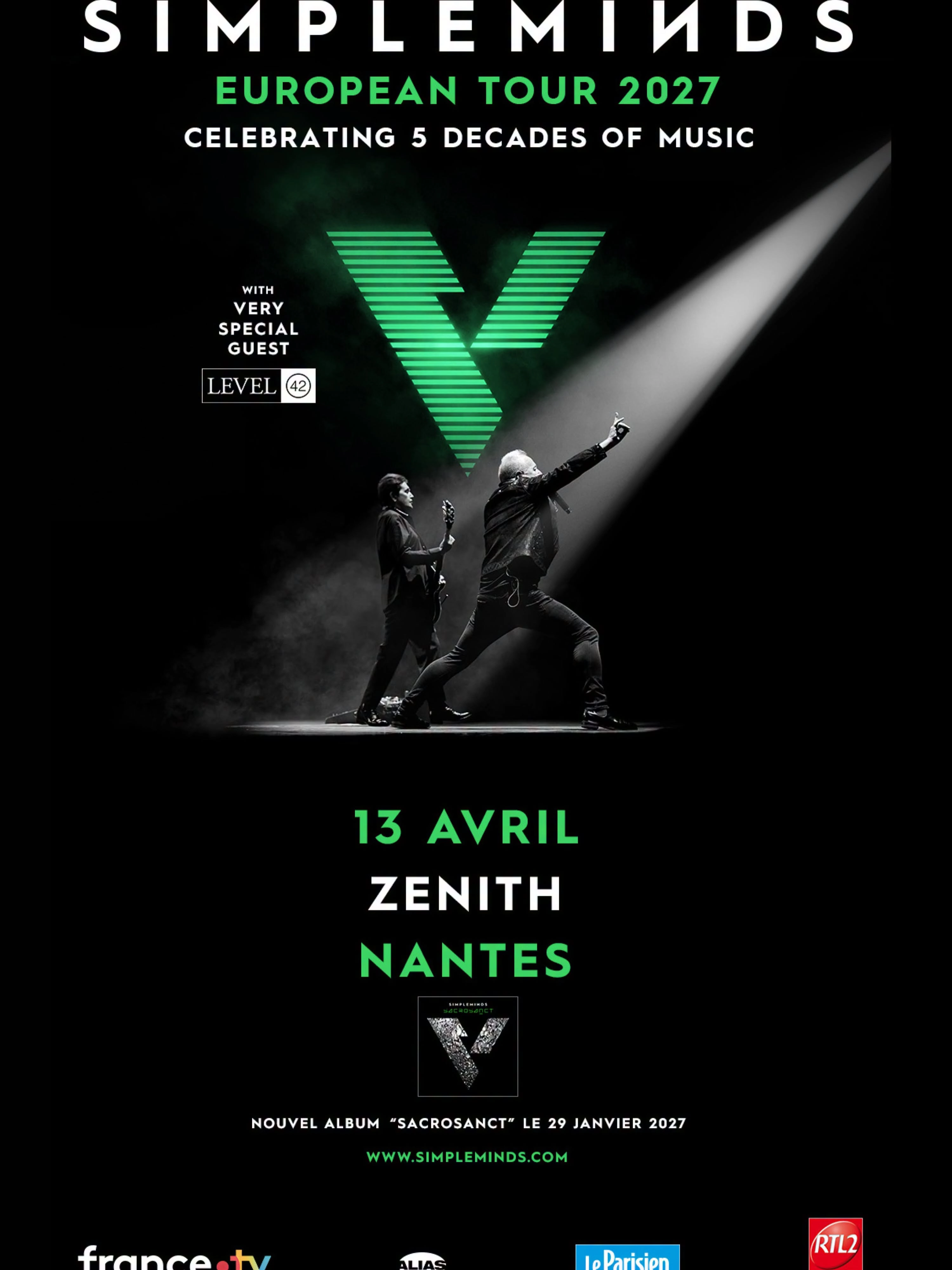 Billets Simple Minds (Zenith Nantes - Nantes)