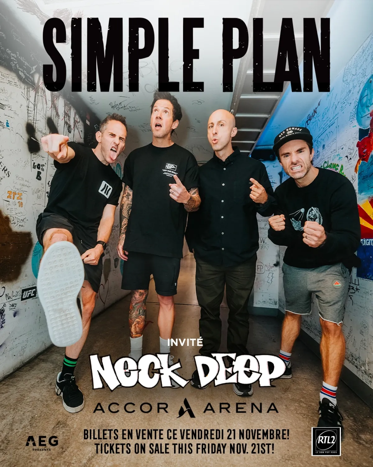 Billets Simple Plan (Accor Arena - Paris)