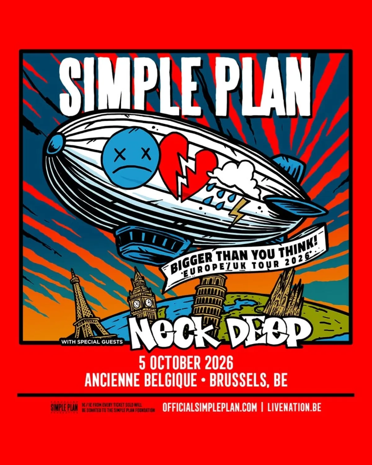 Billets Simple Plan (Ancienne Belgique - Bruxelles)