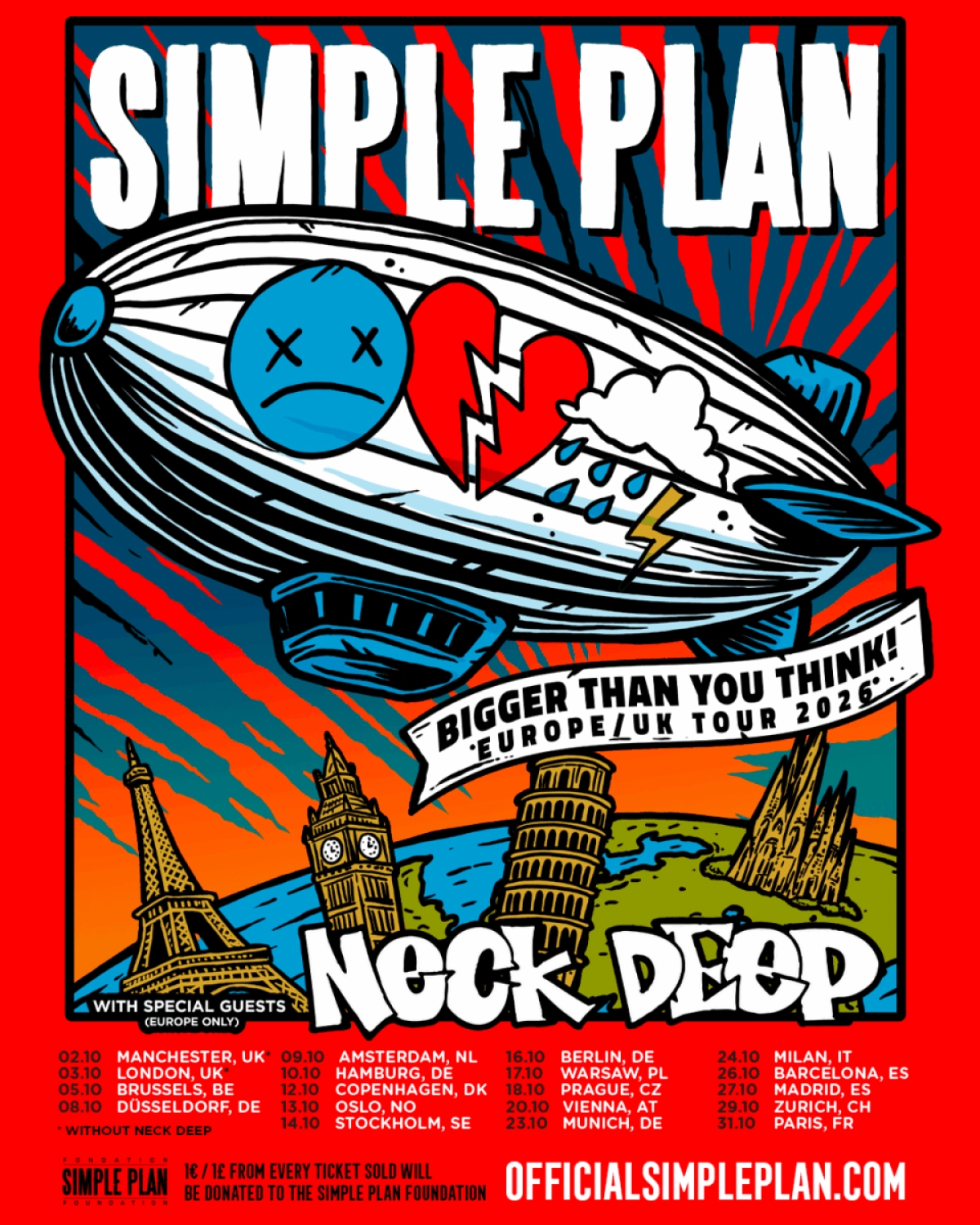Billets Simple Plan (Gasometer Vienna - Vienne)