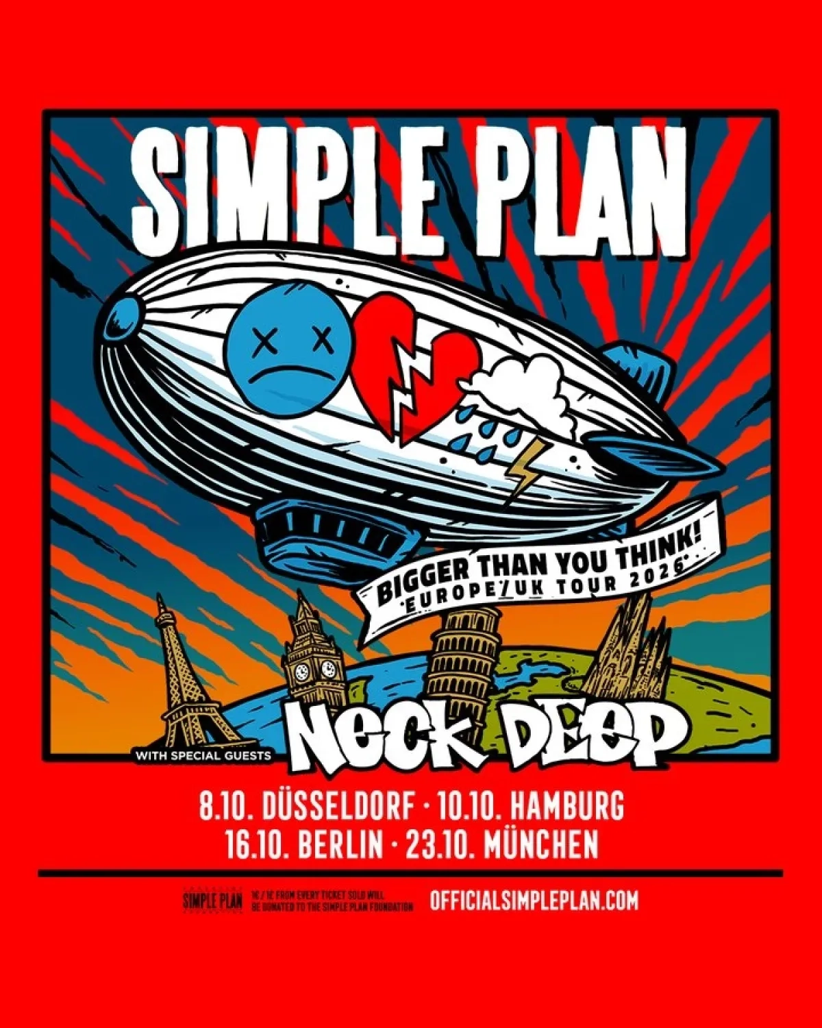Billets Simple Plan (Velodrom Berlin - Berlin)