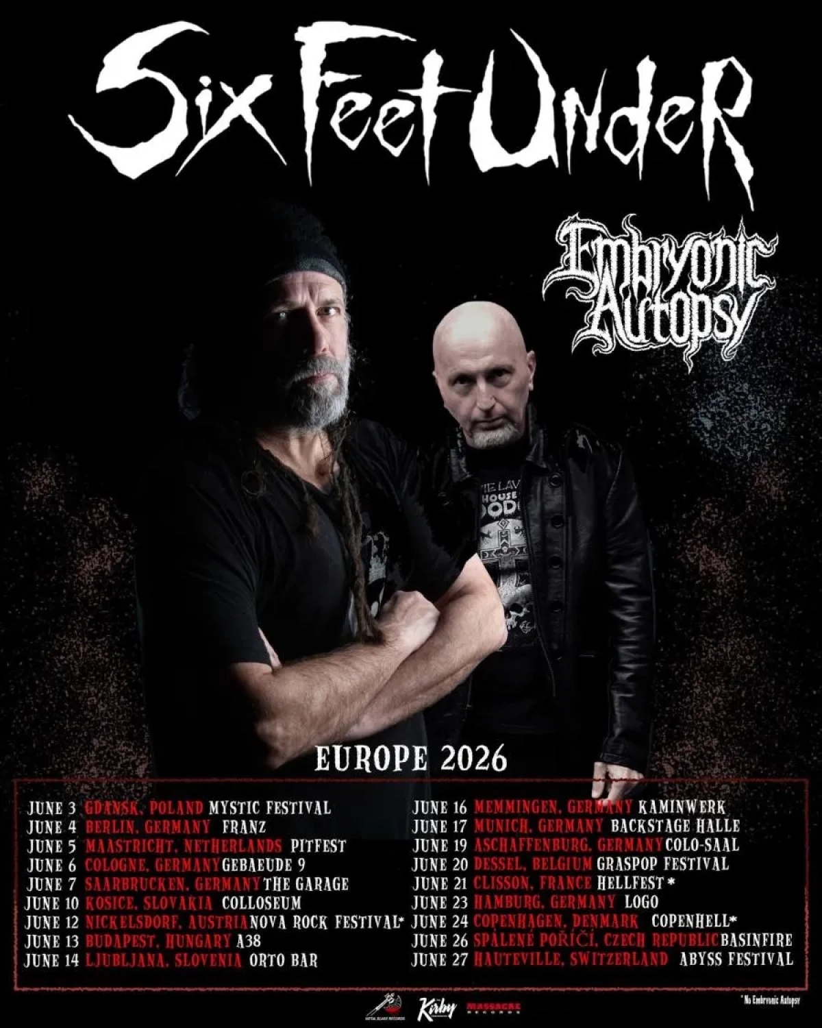 Six Feet Under at Garage Saarbrücken Tickets