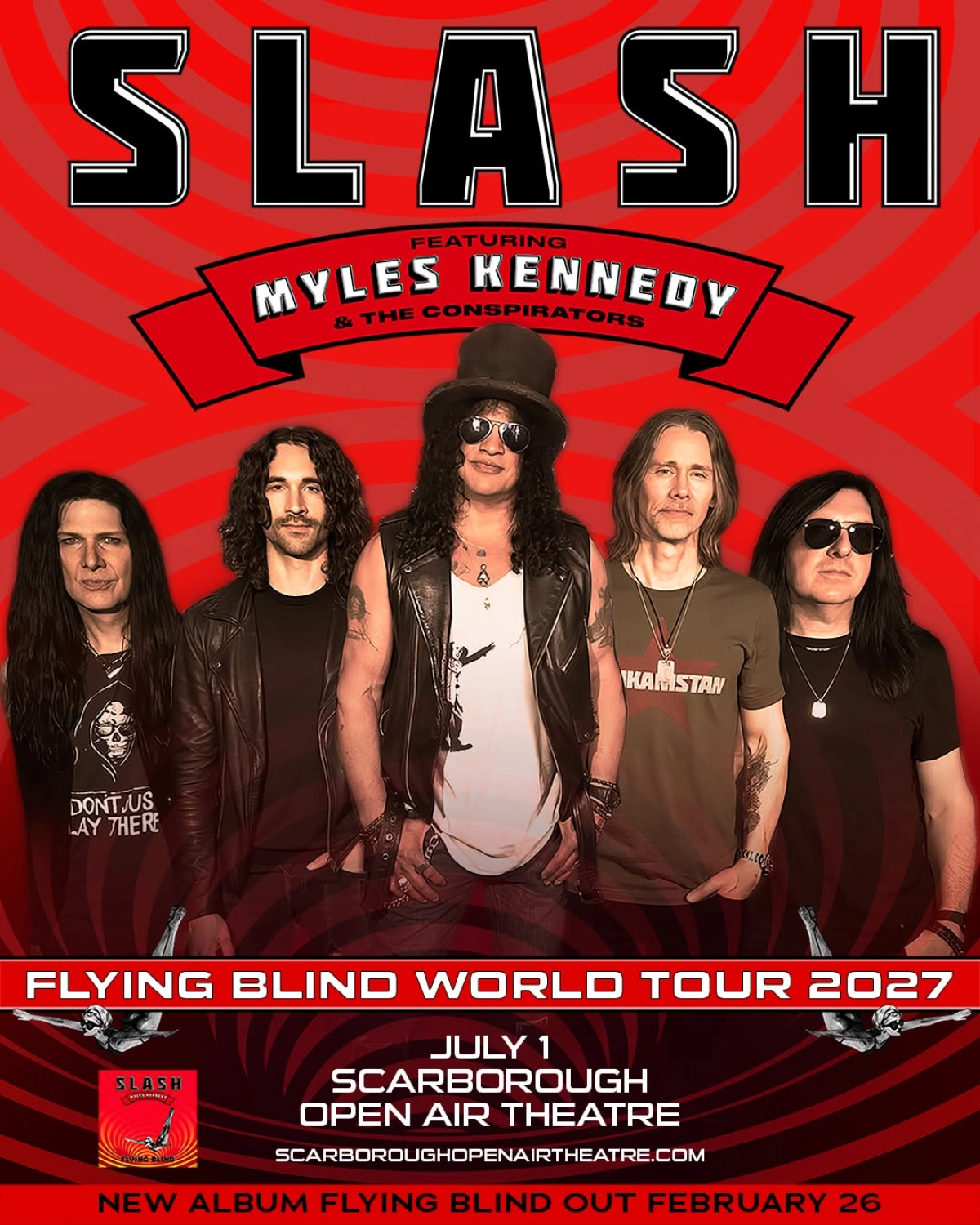 Slash - Myles Kennedy en Scarborough Open Air Theatre Tickets