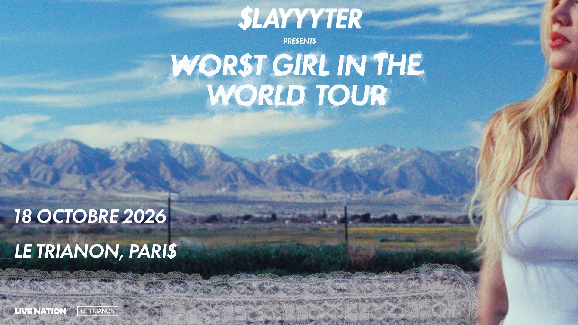 Billets Slayyyter (Le Trianon - Paris)